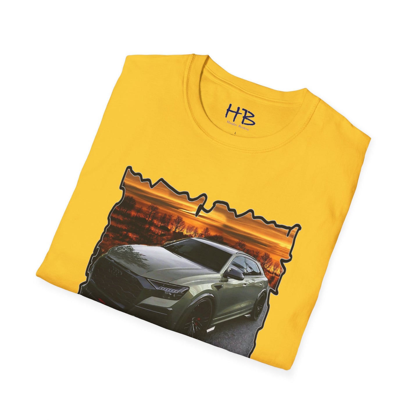 Audi A4 Avant sunset with desert trees