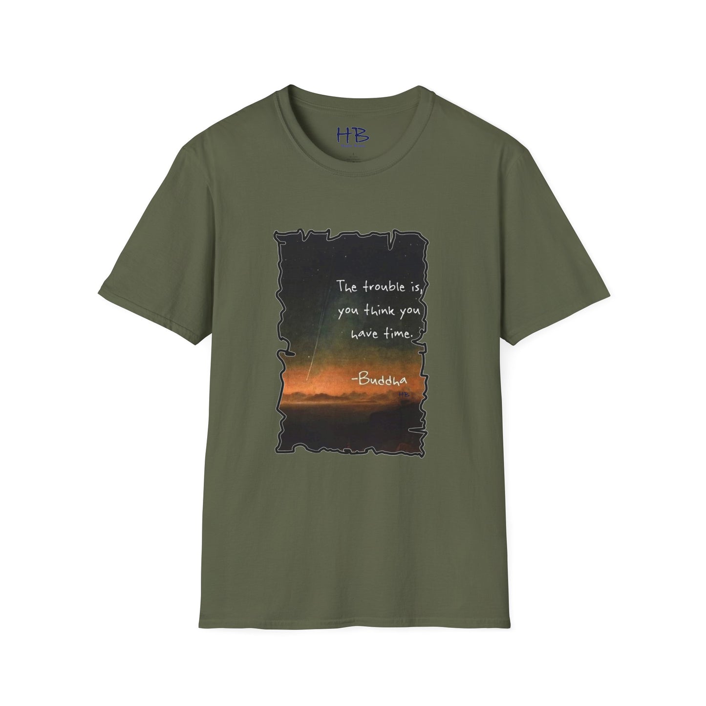 Embrace the Moment: The Time-Conscious Tee Shirt - Buddha