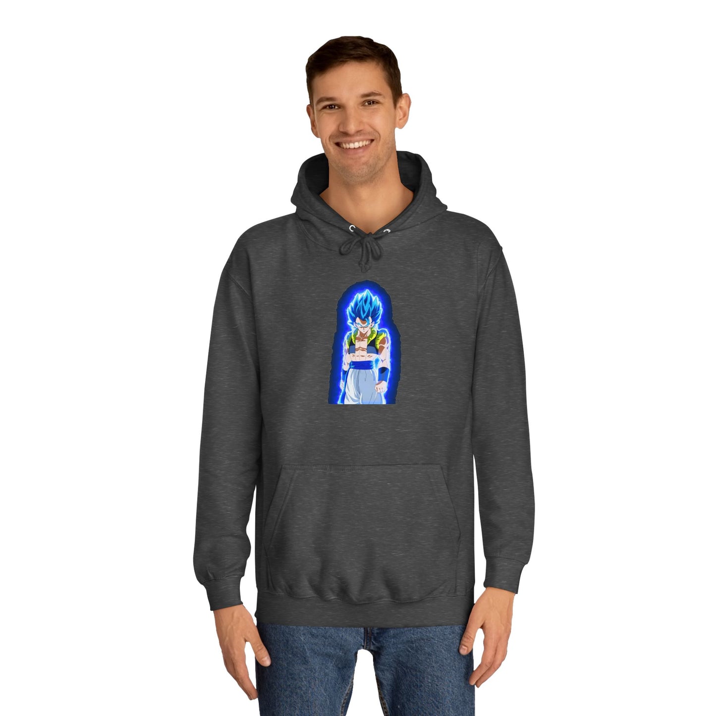 Superhero in Blue in max level (Hoodie - Cozy and Durable)