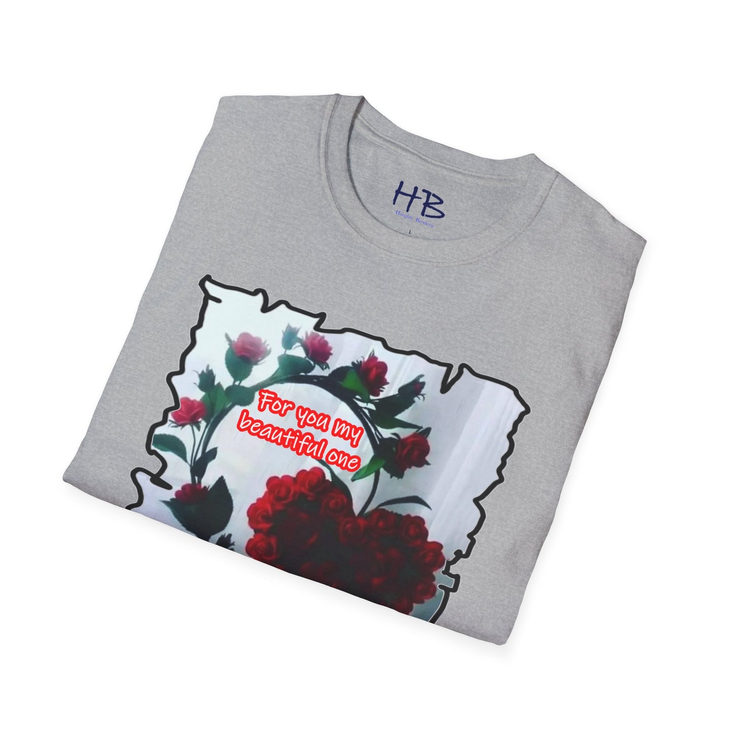 A Botanical Elegance Wearable Ode to Love; A Red Heart Rhapsody Floral Symphony Romantic Reverie