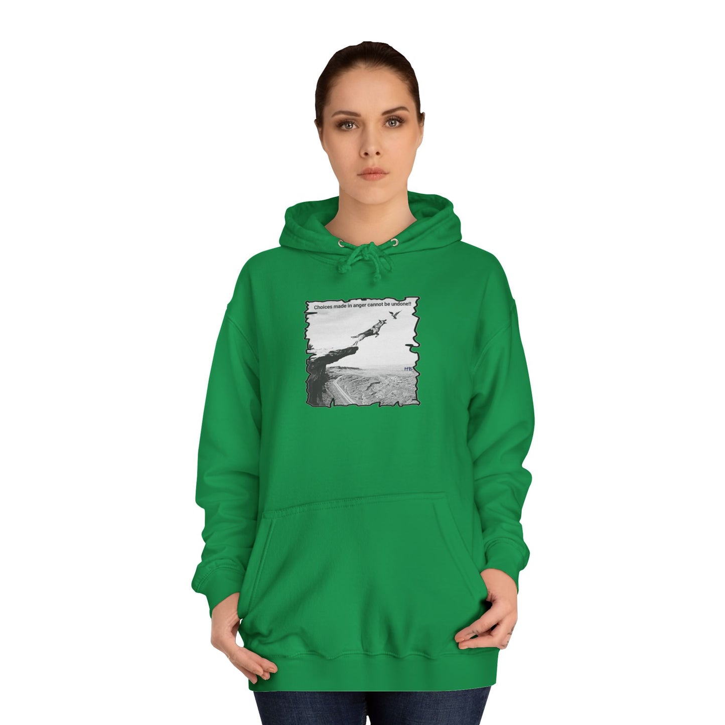 UnWise Woof Cliffhanger Choice Anger's Edge (Hoodie - Cozy and Durable)