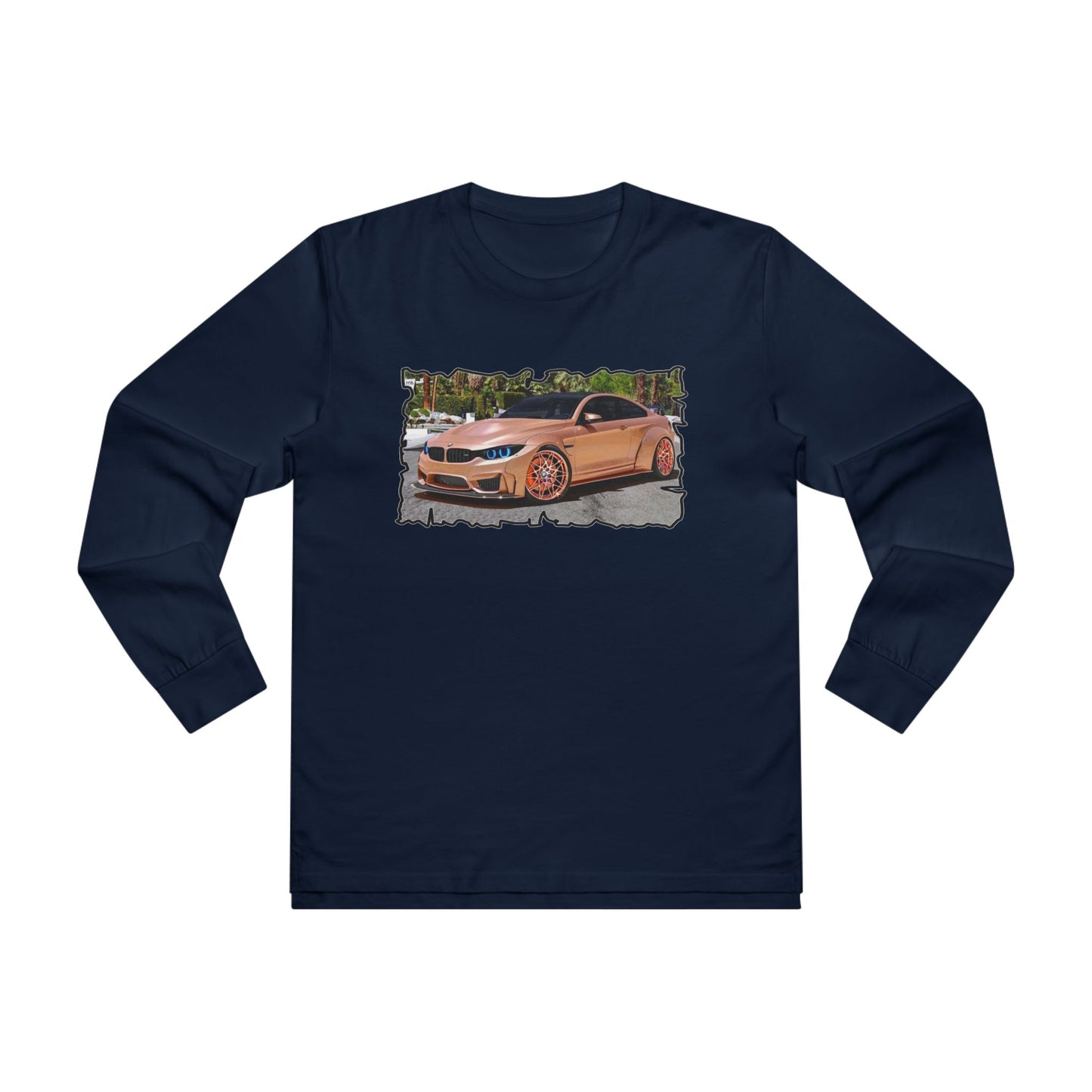 Get Yours Now -- Customized pink BMW M3 (Men's Base Longsleeve Tee - All-Season Wear)