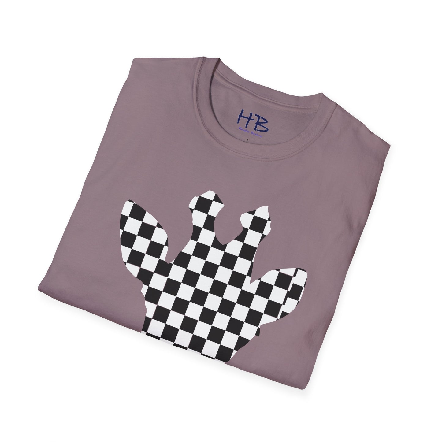 Graceful Heights: The Refined Checkered Giraffe Garment