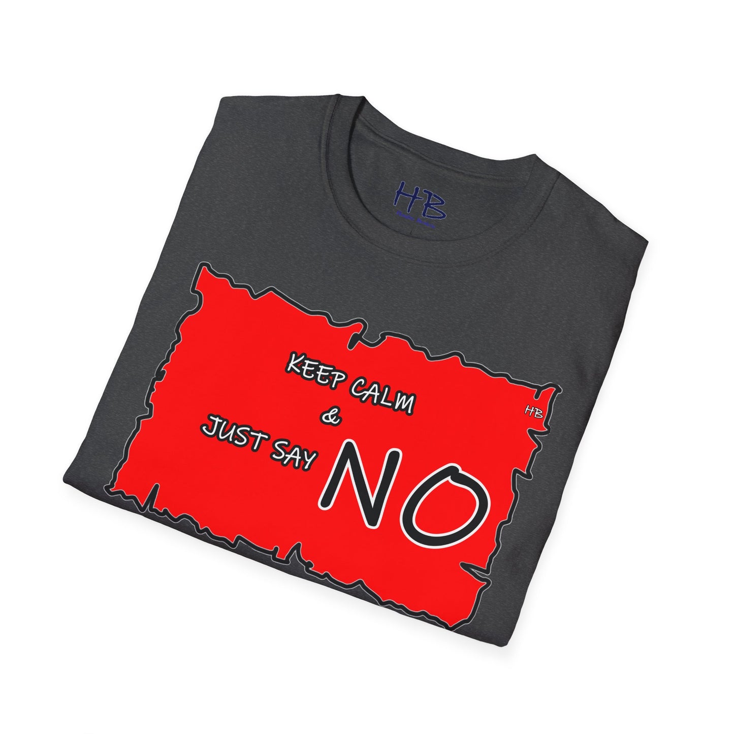 The Fearless Bold Red Attire with a Powerful Message; The 'NO' Declaration
