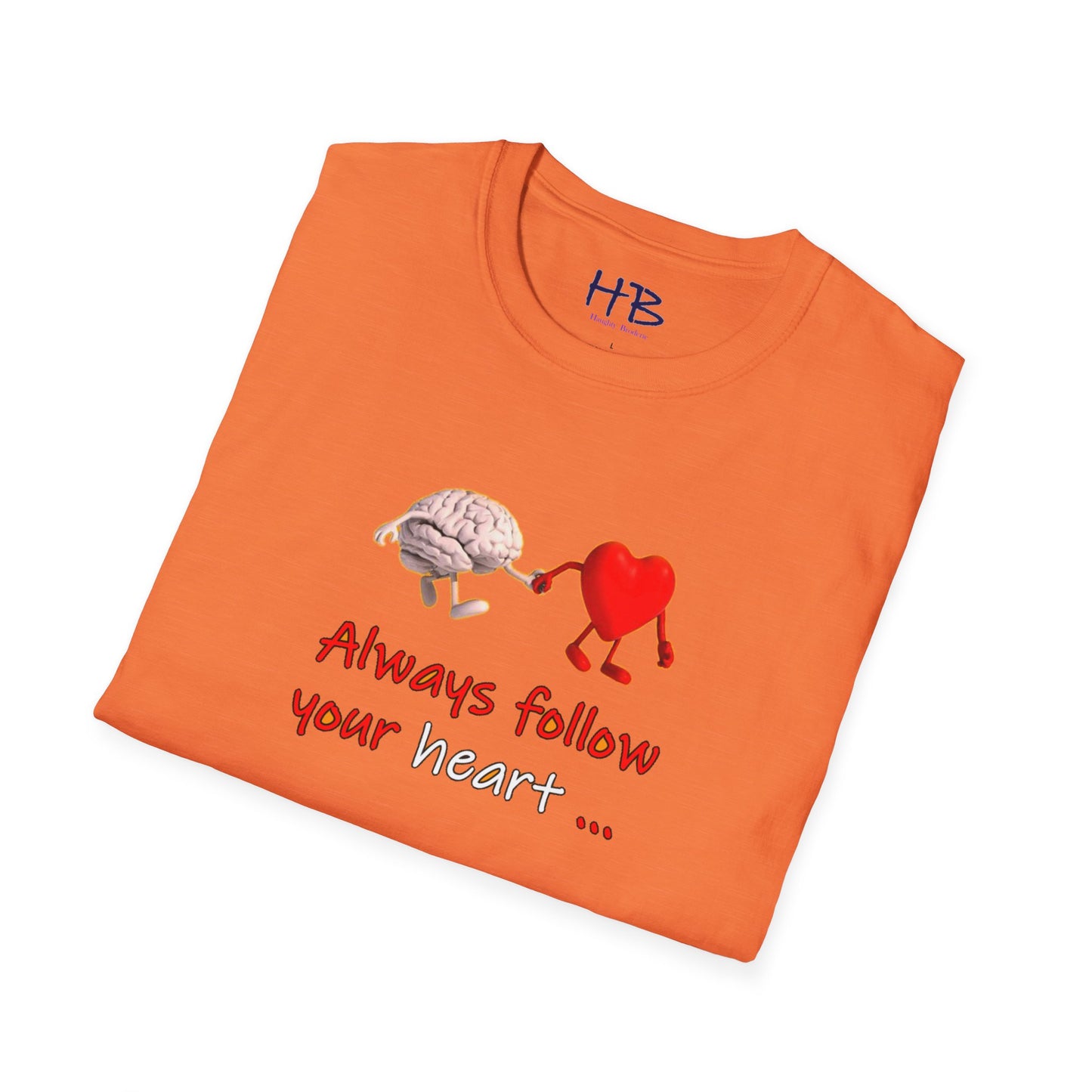 Embracing the Heart-Mind Connection: A Visual Reminder to Follow Your Heart with brain's logic