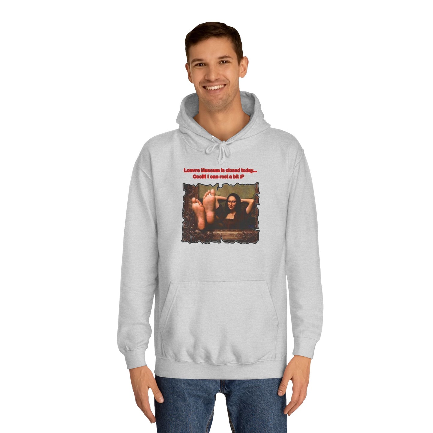 Get Yours Now -- Mischievous Playful Mona Lisa (Hoodie - Cozy and Durable)