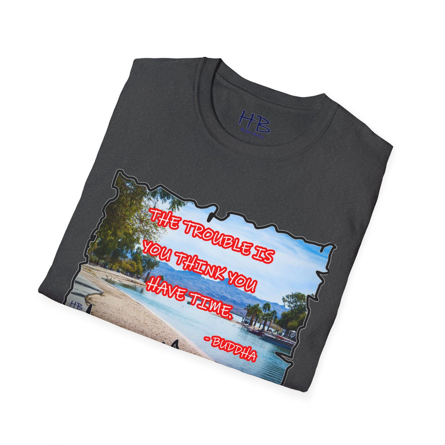 Buddha's Timeless Horizon Harmony; Philosophical Mirage Ethereal Lake Sunset Discourse 2