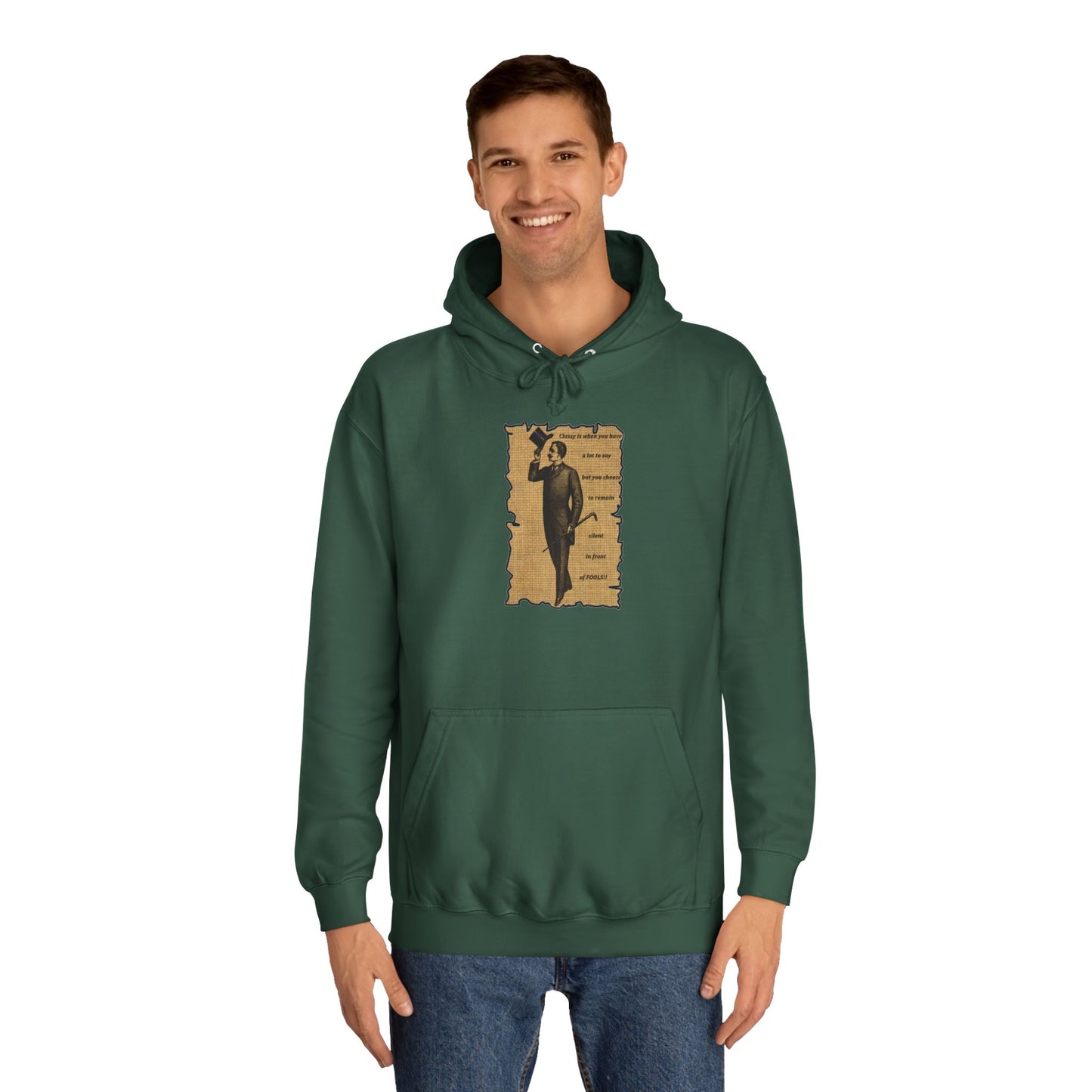 Sophisticated Vintage Silence (Hoodie - Cozy and Durable)