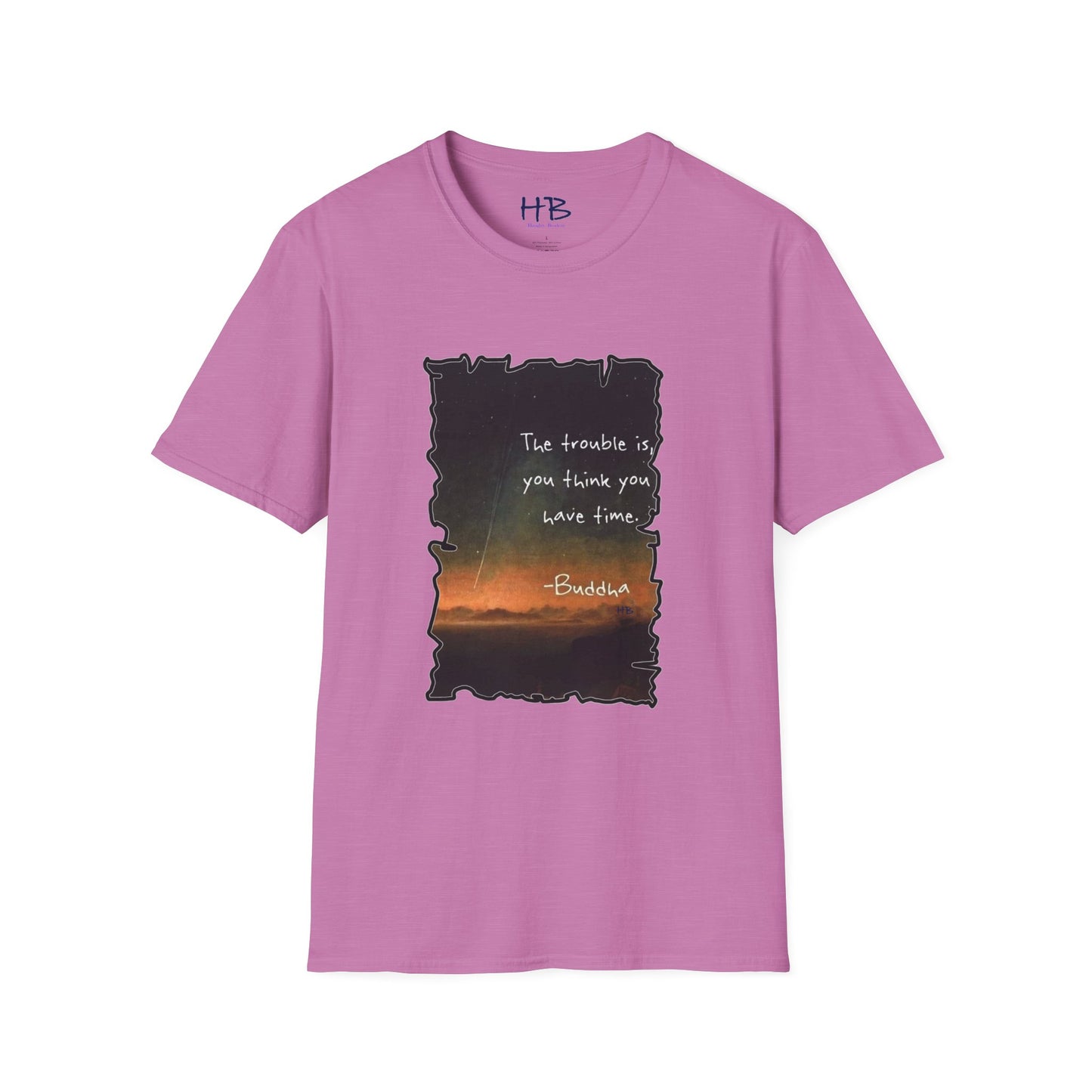 Embrace the Moment: The Time-Conscious Tee Shirt - Buddha