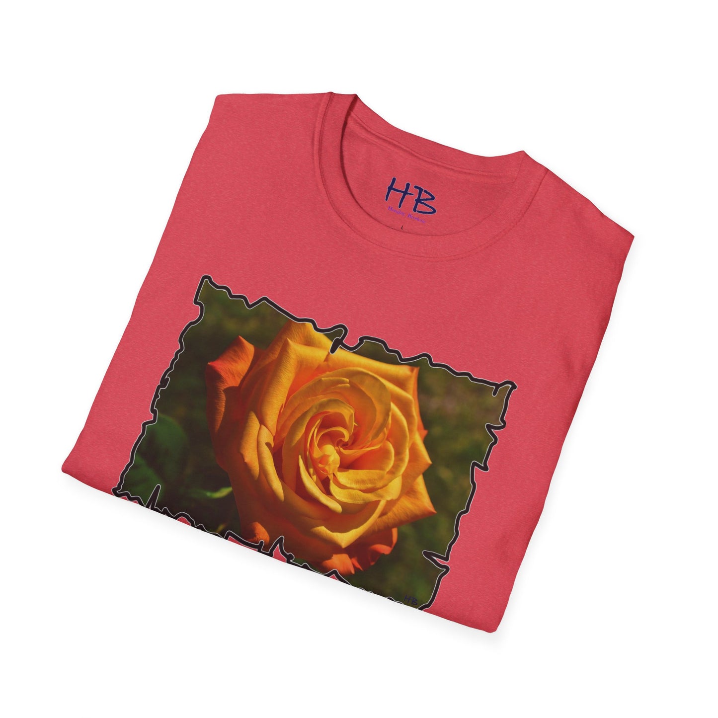Blossoming Splendor: The Majestic Orange Rose Tee Shirt