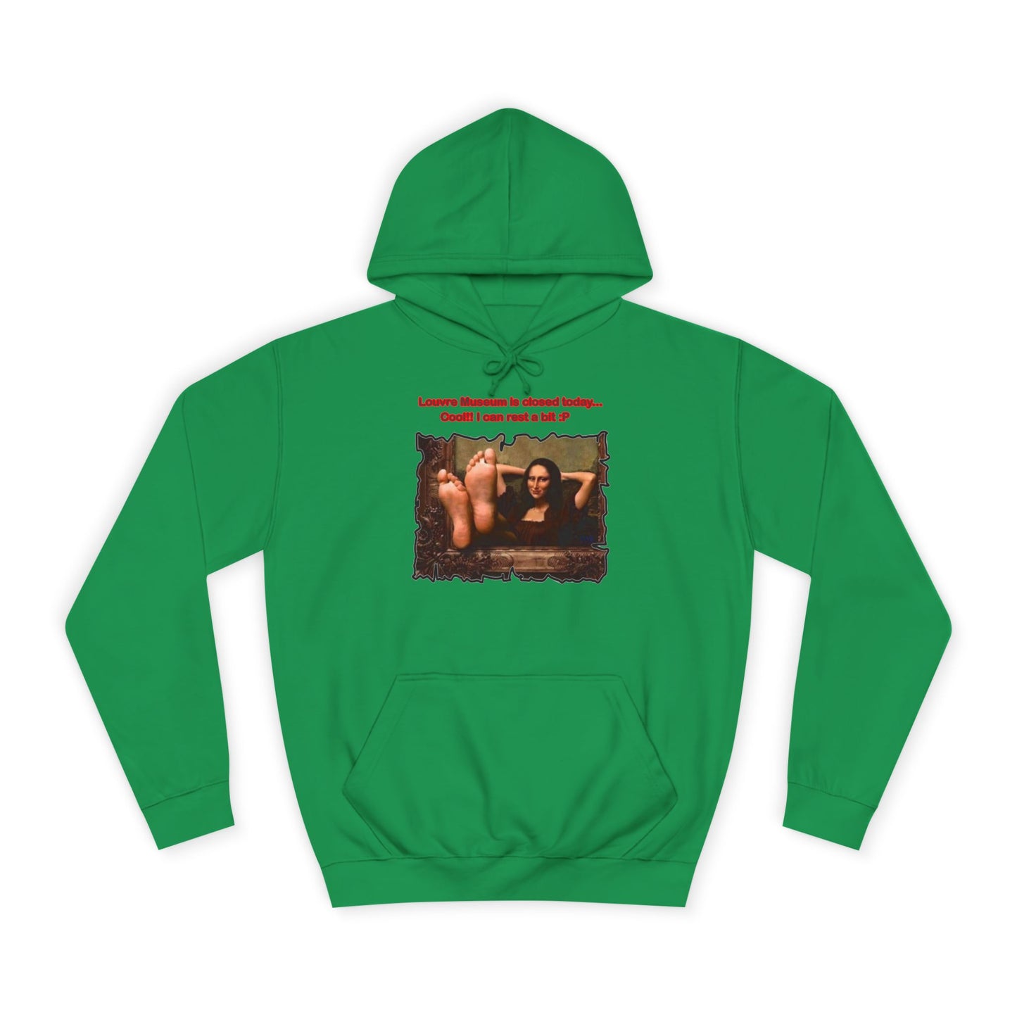 Get Yours Now -- Mischievous Playful Mona Lisa (Hoodie - Cozy and Durable)