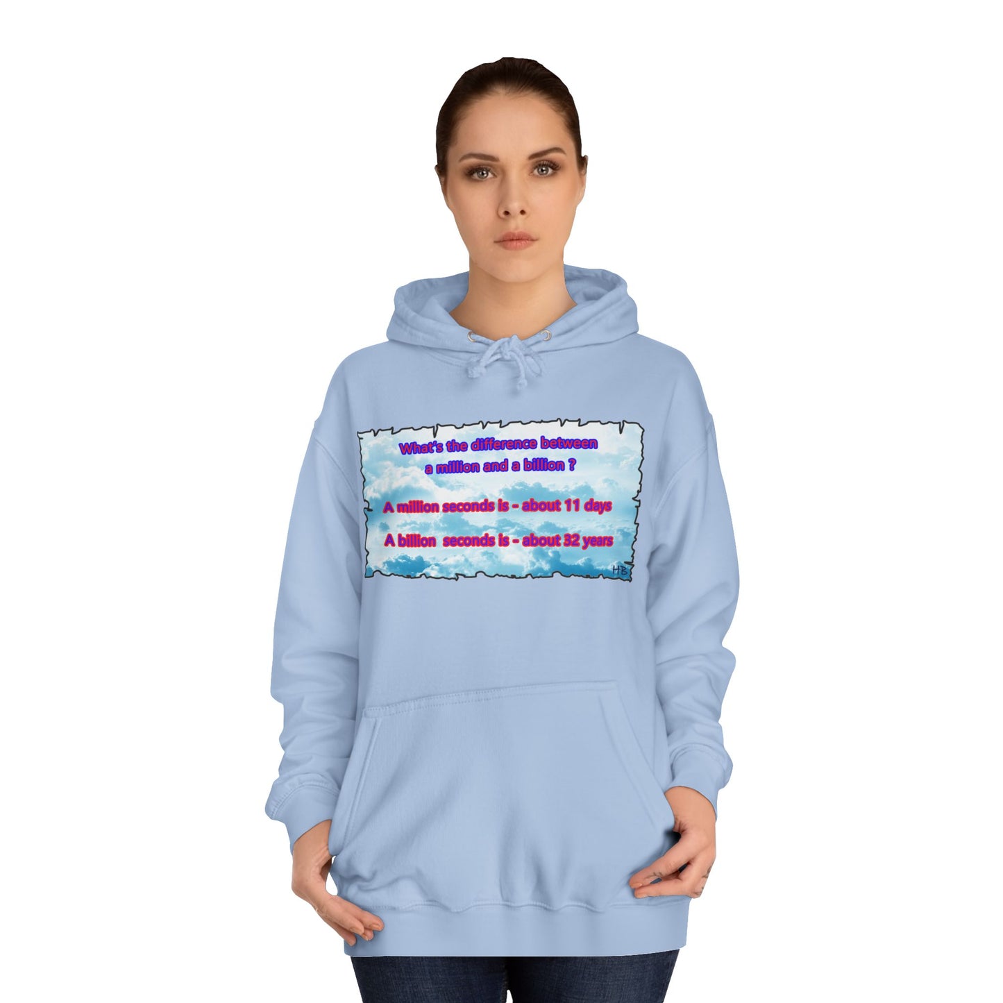 Get Yours Now -- Difference between million and billion calculated in seconds (Hoodie - Cozy and Durable)