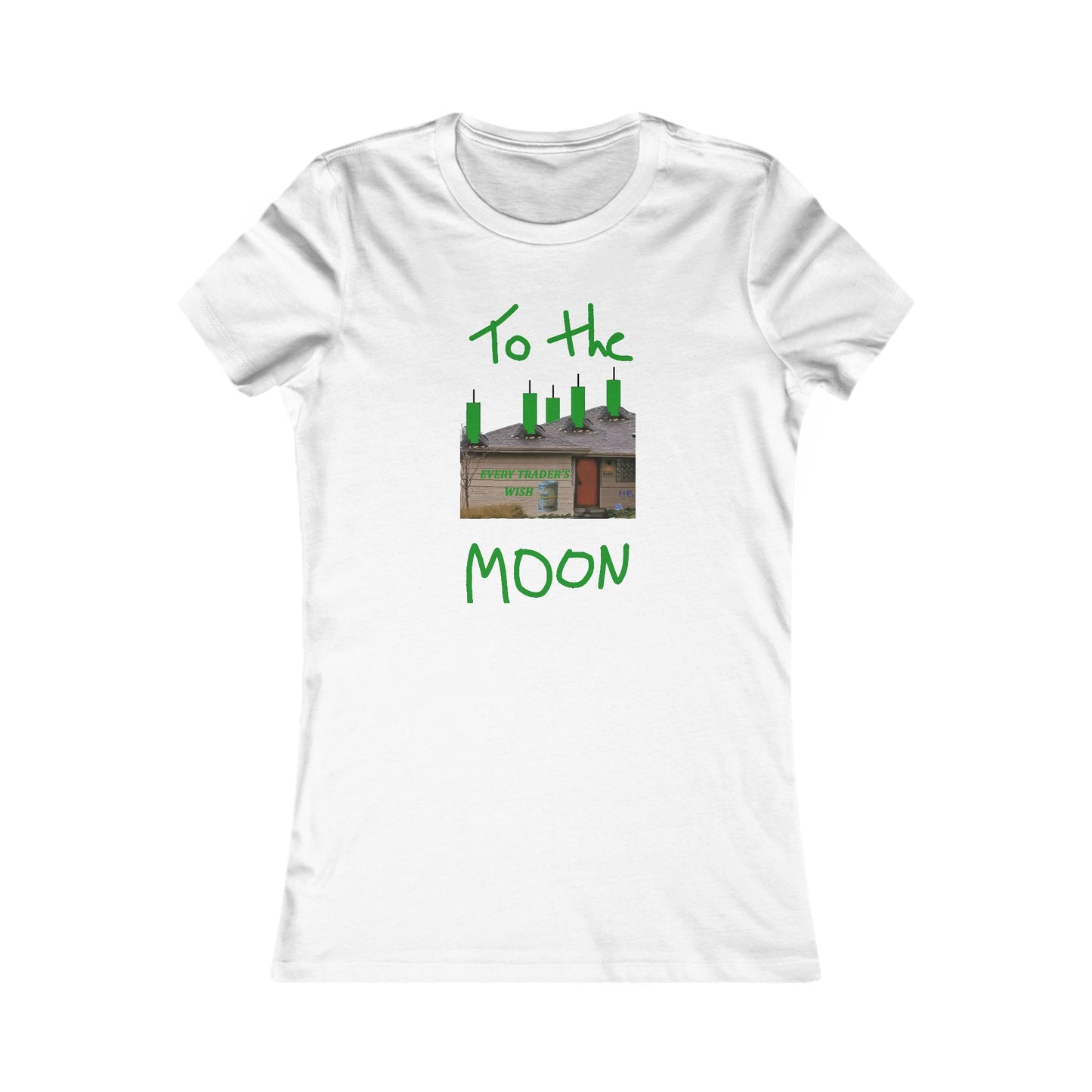 Every stock market trader's dream going to the Moon (Women - Premium Cotton Tee)