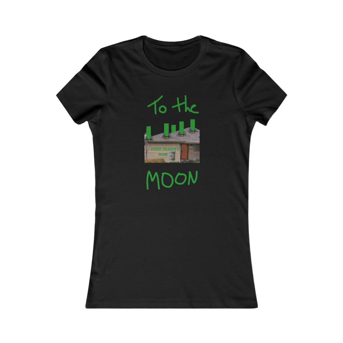 Every stock market trader's dream going to the Moon (Women - Premium Cotton Tee)