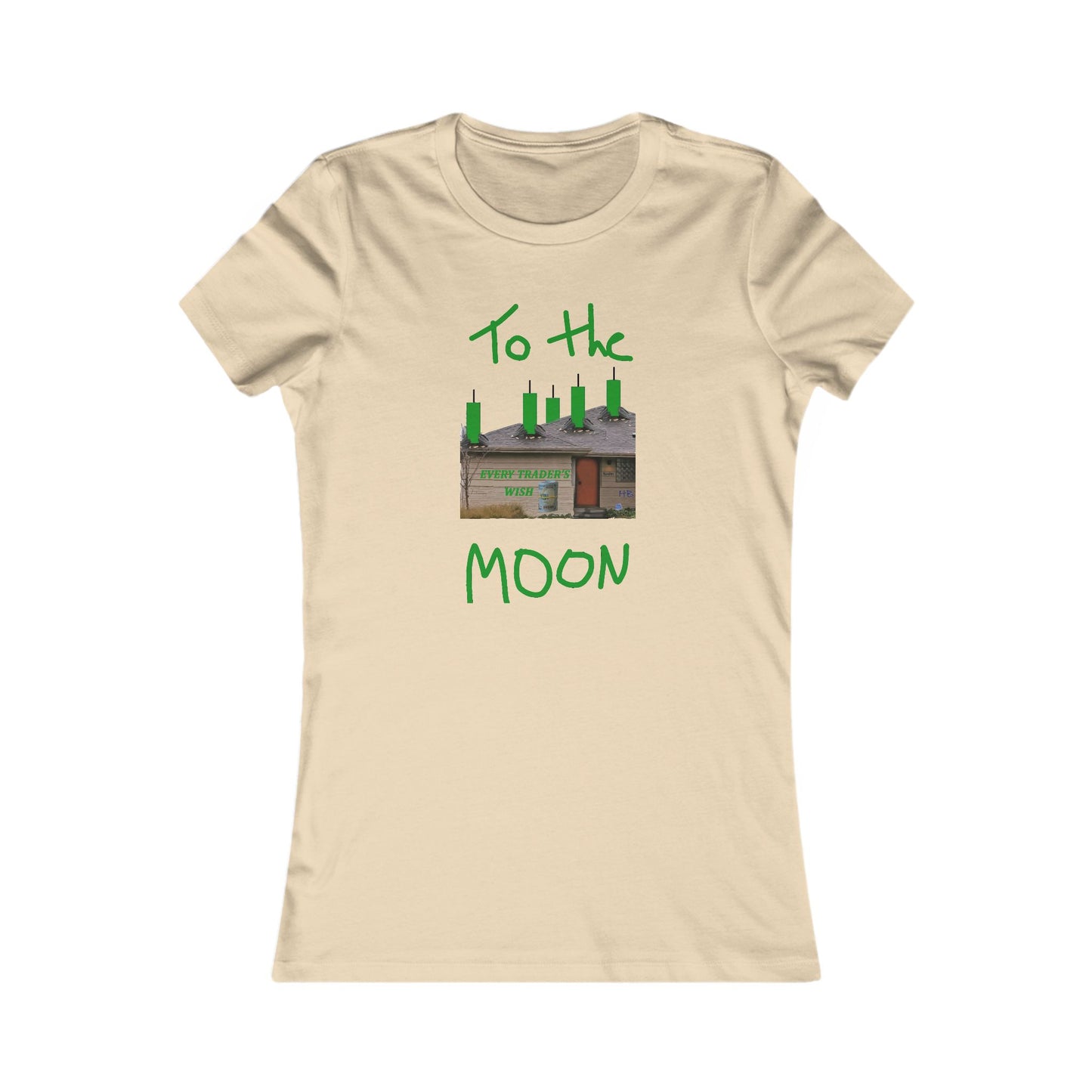 Every stock market trader's dream going to the Moon (Women - Premium Cotton Tee)