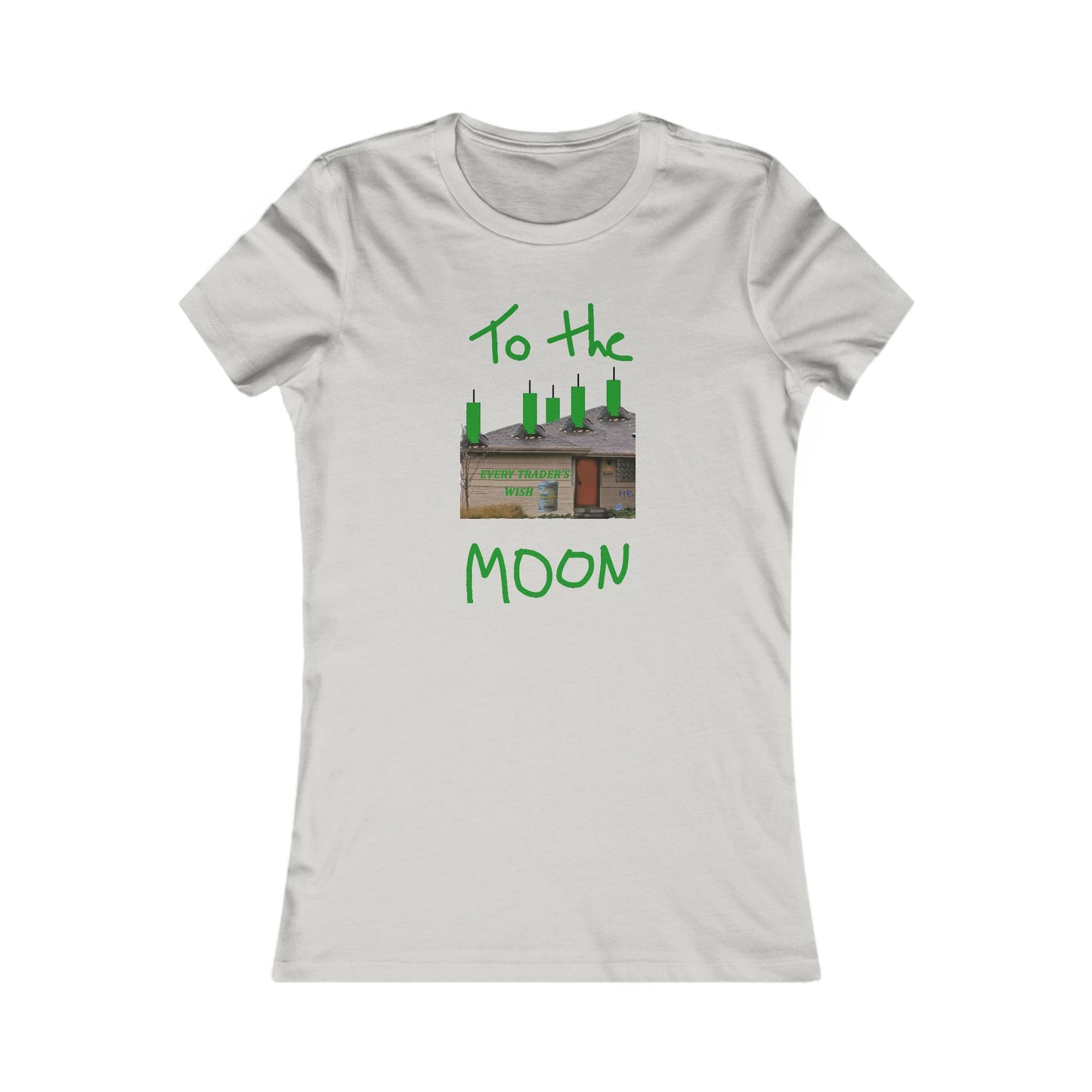 Every stock market trader's dream going to the Moon (Women - Premium Cotton Tee)
