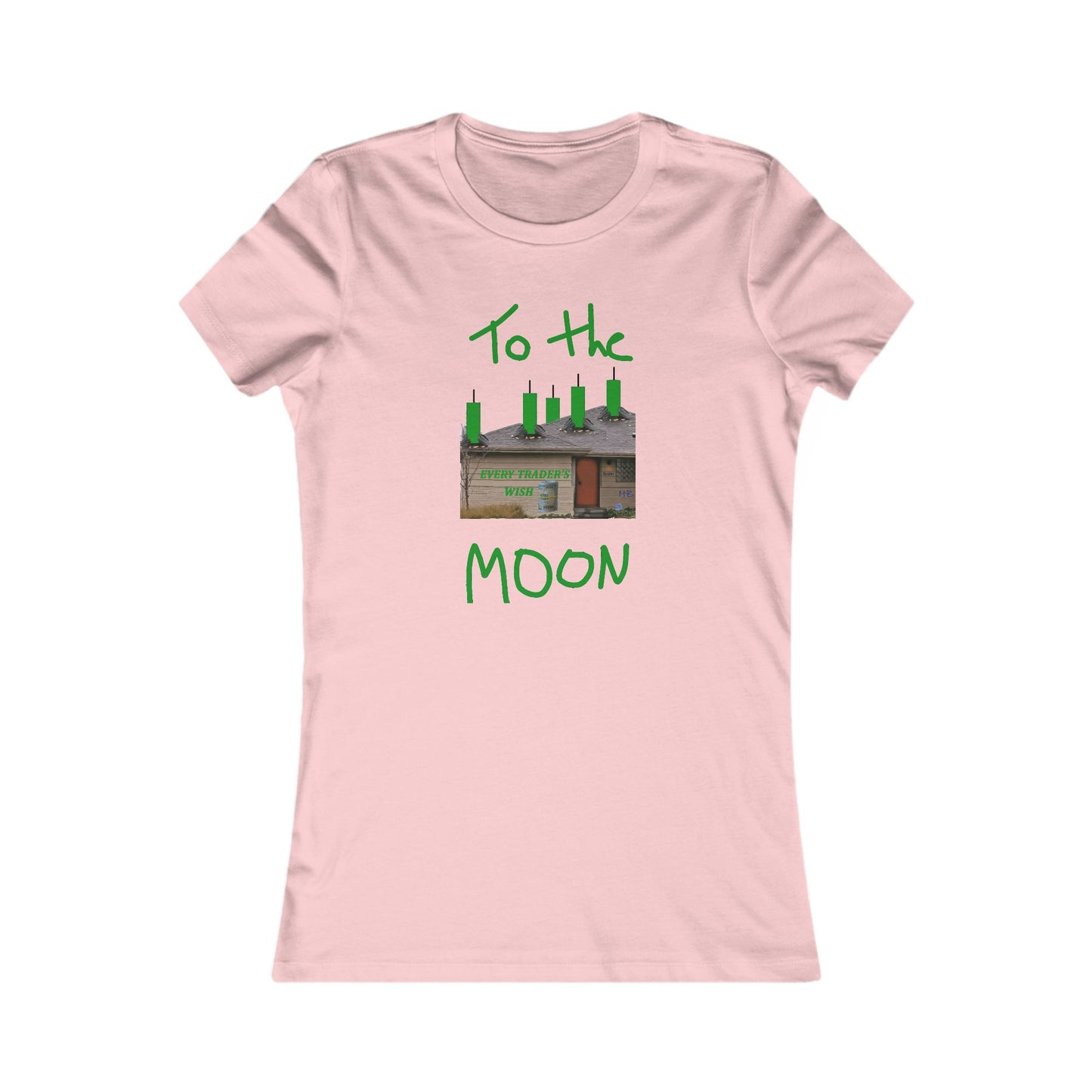 Every stock market trader's dream going to the Moon (Women - Premium Cotton Tee)
