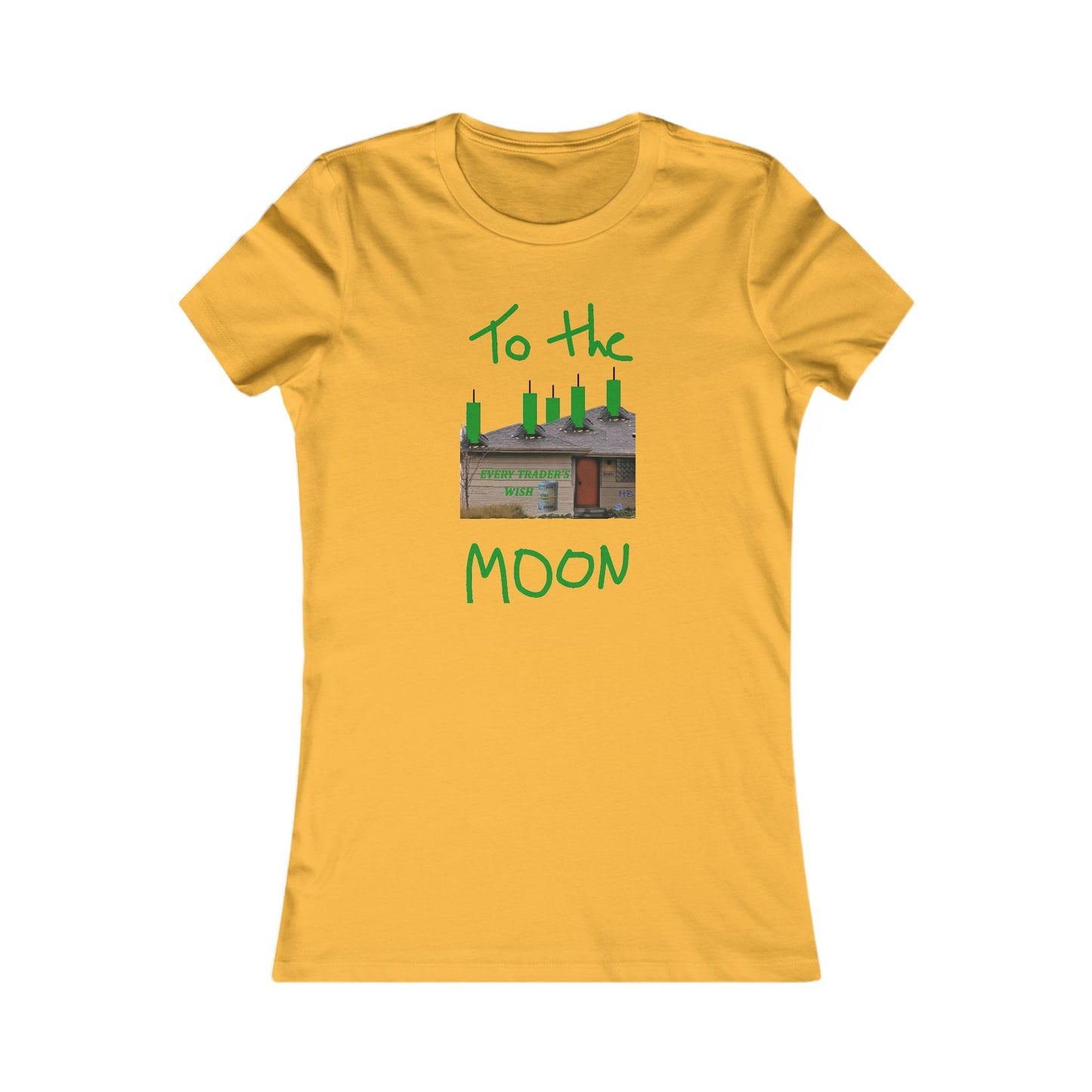 Every stock market trader's dream going to the Moon (Women - Premium Cotton Tee)