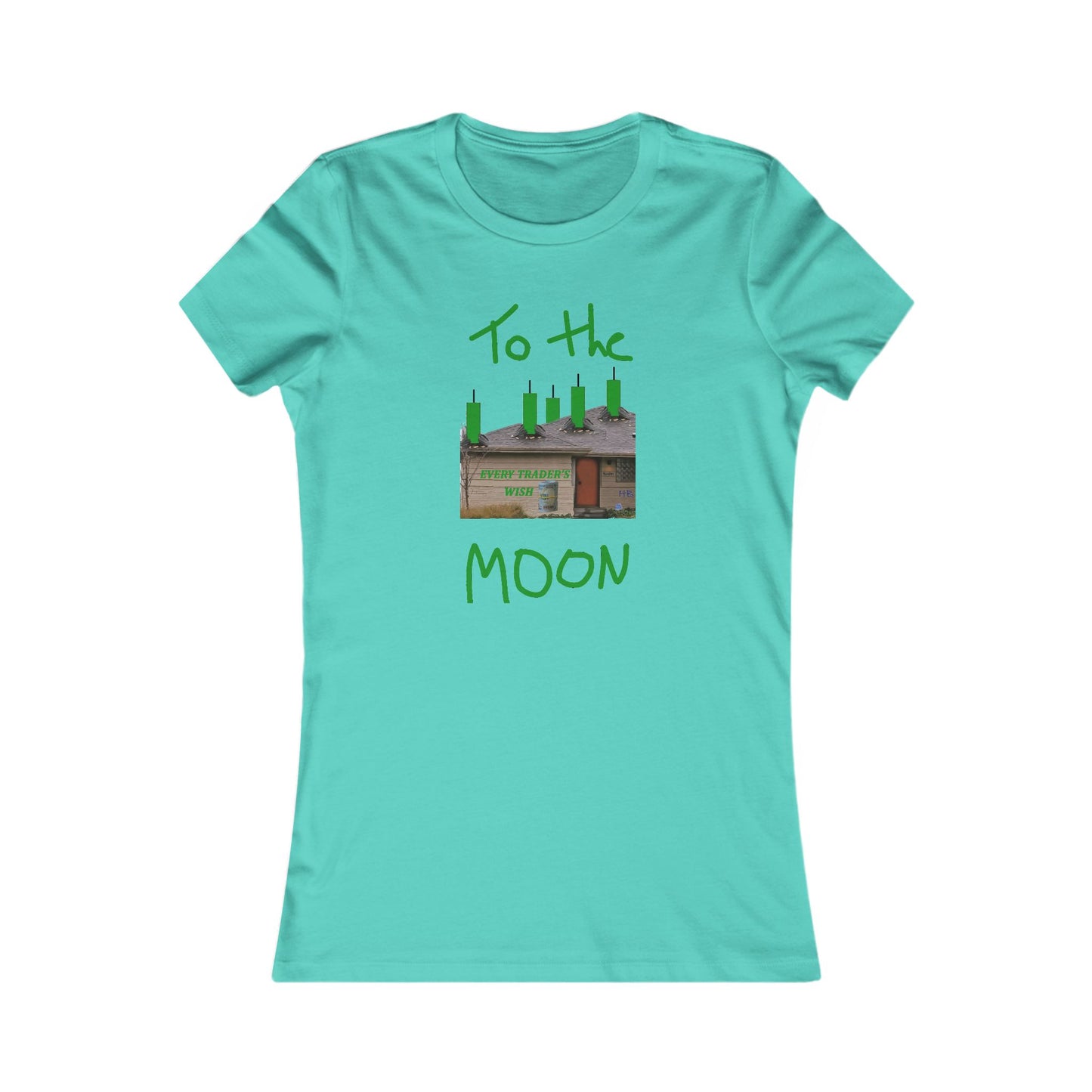 Every stock market trader's dream going to the Moon (Women - Premium Cotton Tee)