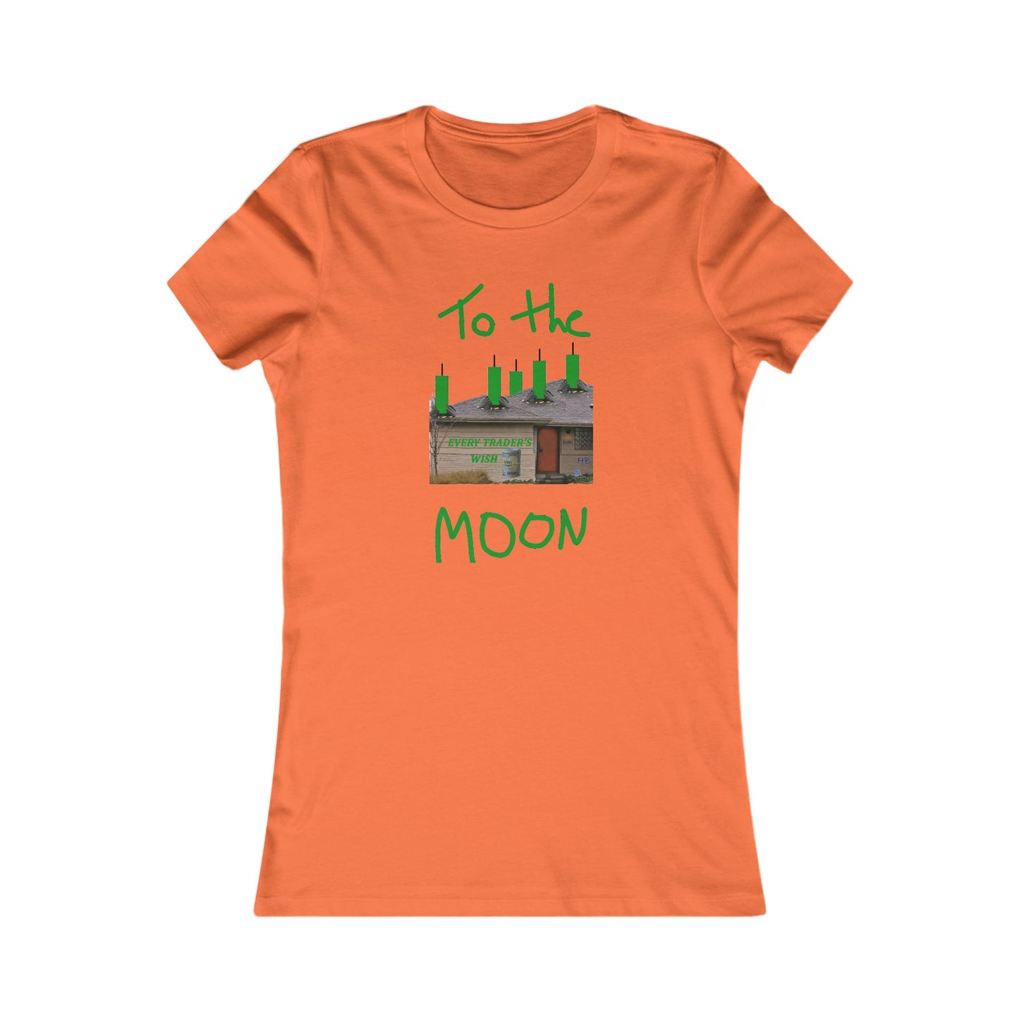 Every stock market trader's dream going to the Moon (Women - Premium Cotton Tee)