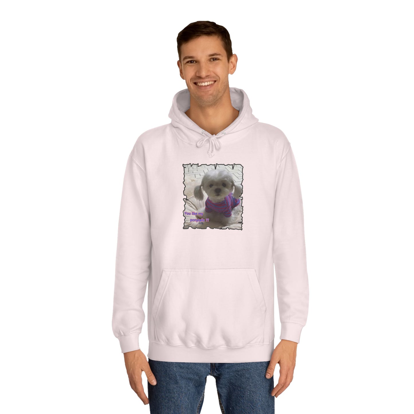 Bichon Maltese extra cute ponytails (Hoodie - Cozy and Durable)