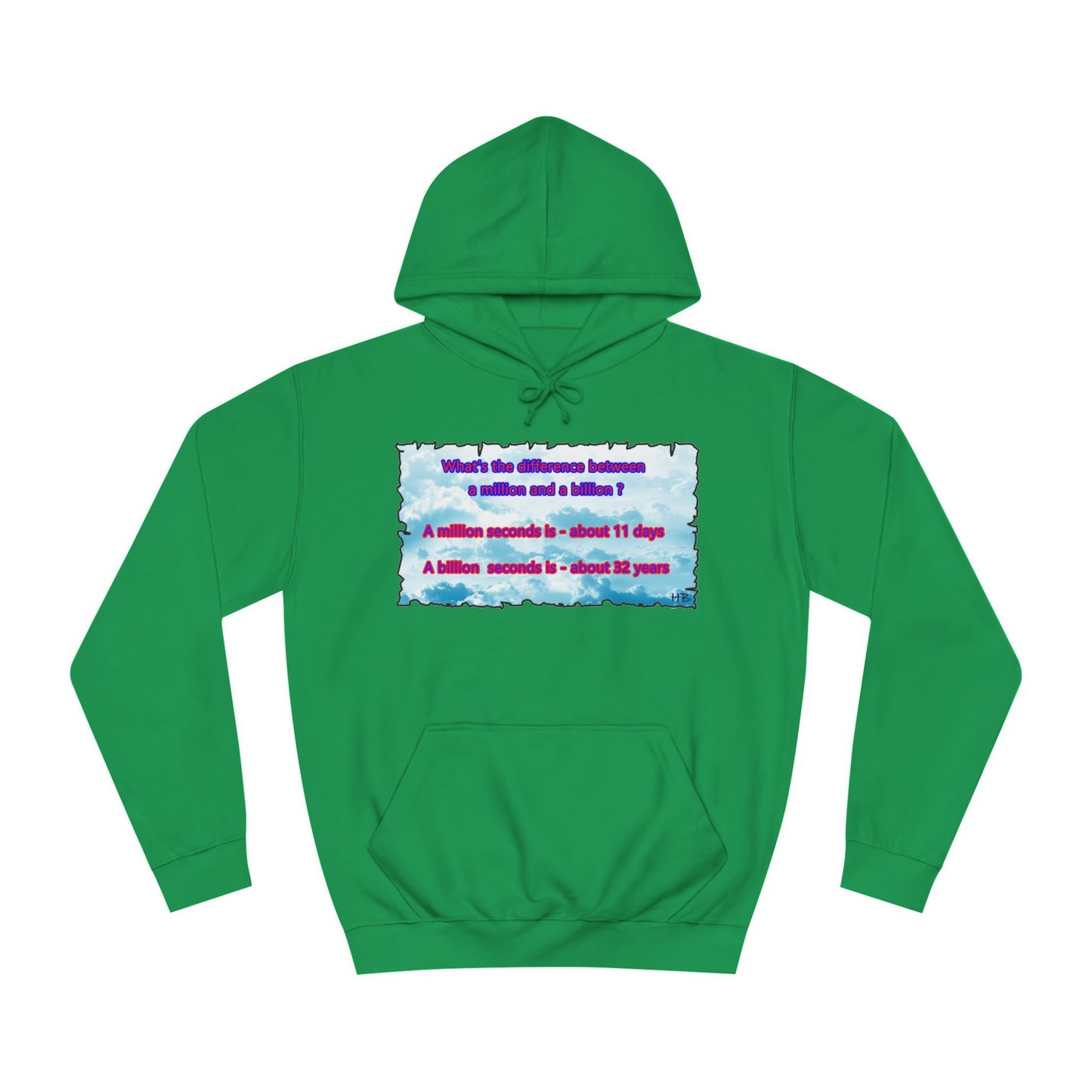Get Yours Now -- Difference between million and billion calculated in seconds (Hoodie - Cozy and Durable)