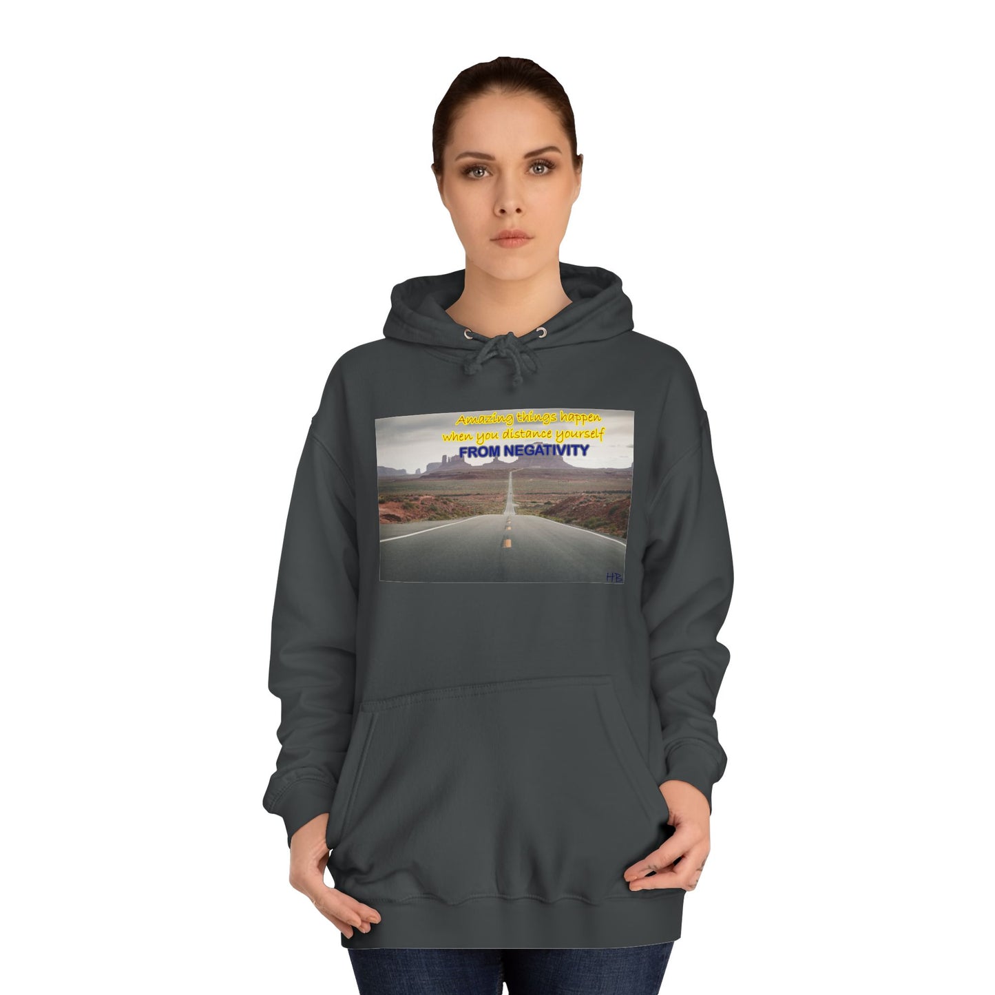 Amazing Things Happen when Distancing from Negativity (Hoodie - Cozy and Durable)