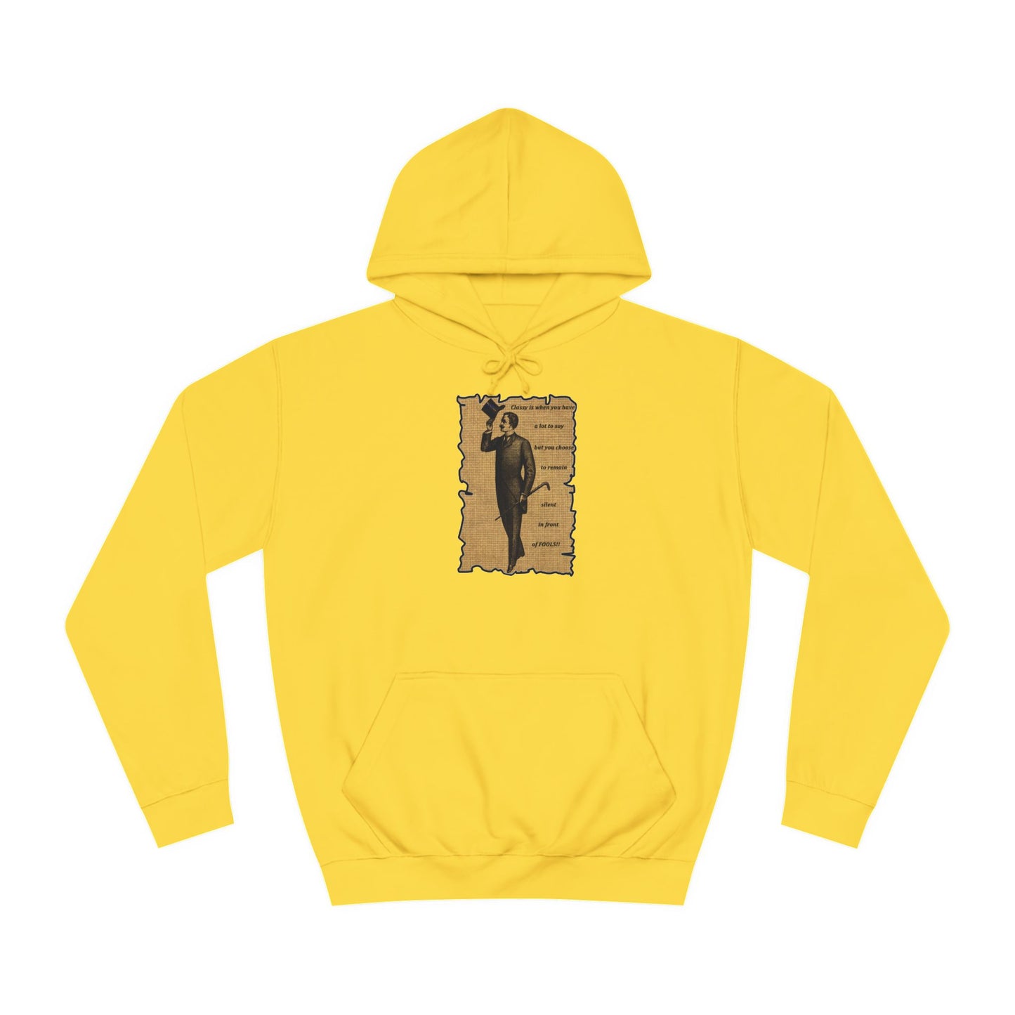 Sophisticated Vintage Silence (Hoodie - Cozy and Durable)