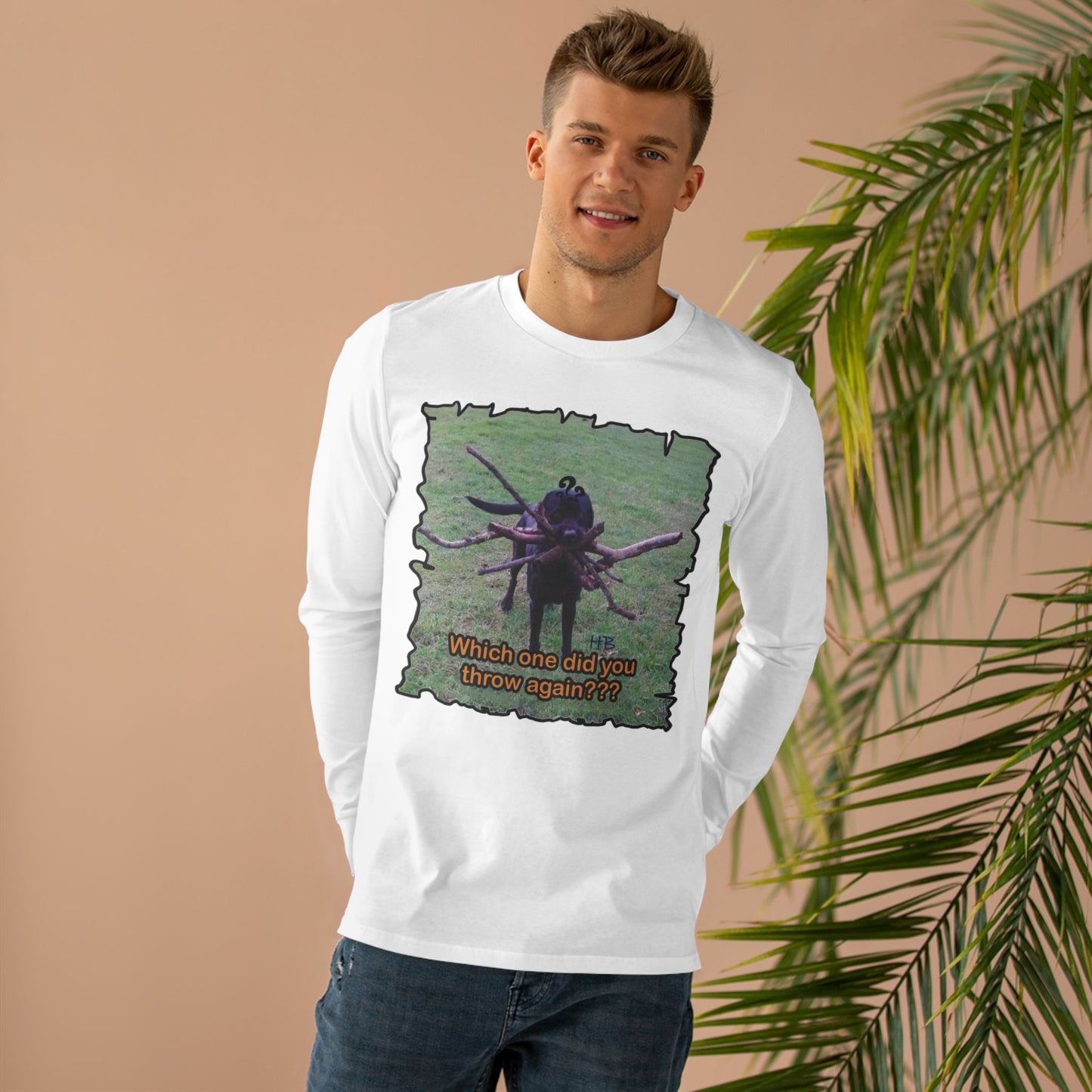 Get Yours Now -- Fetching Pawsitively Cute (Men's Base Longsleeve Tee - All-Season Wear)