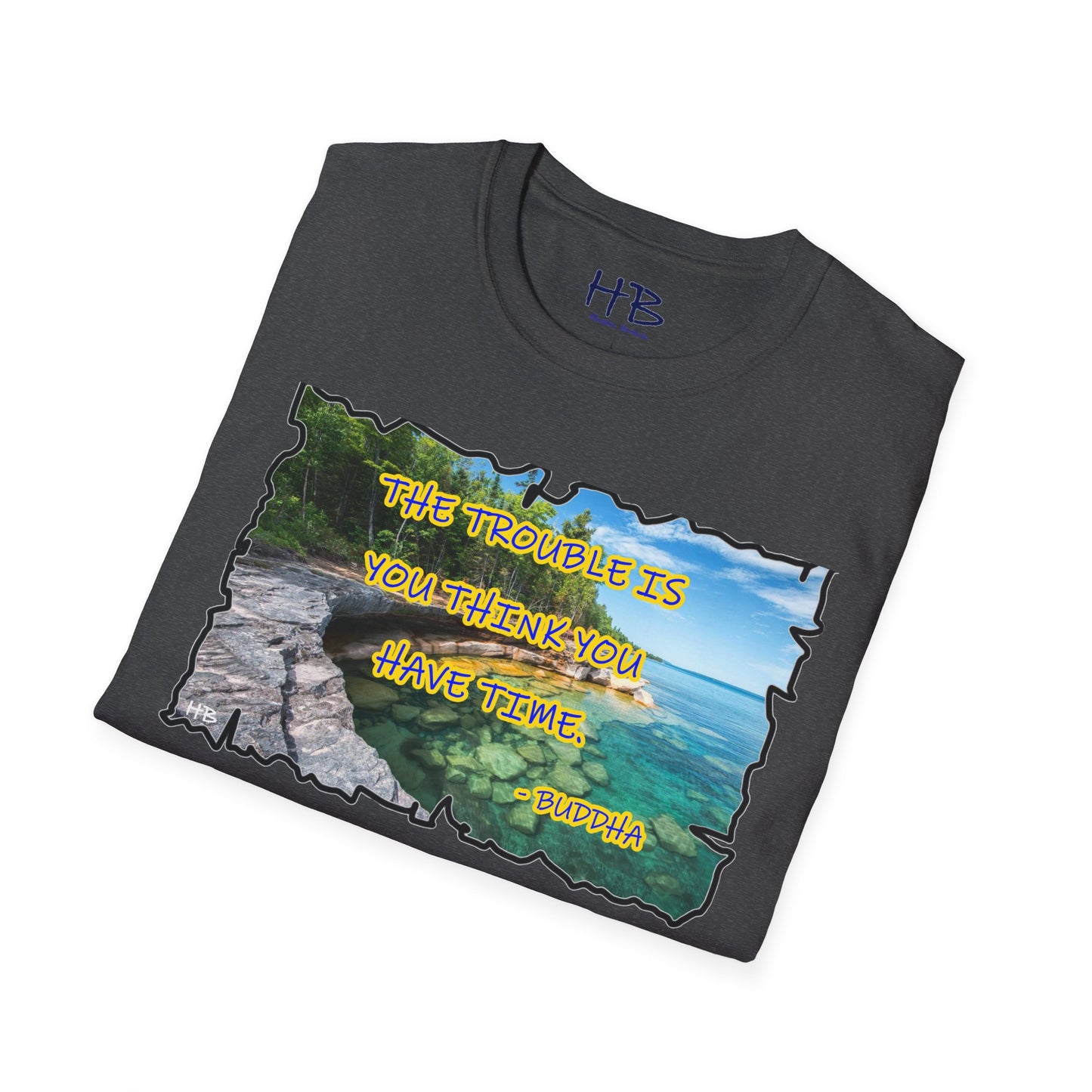 Buddha's Timeless Horizon Harmony; Philosophical Mirage Ethereal Lake Sunset Discourse 6