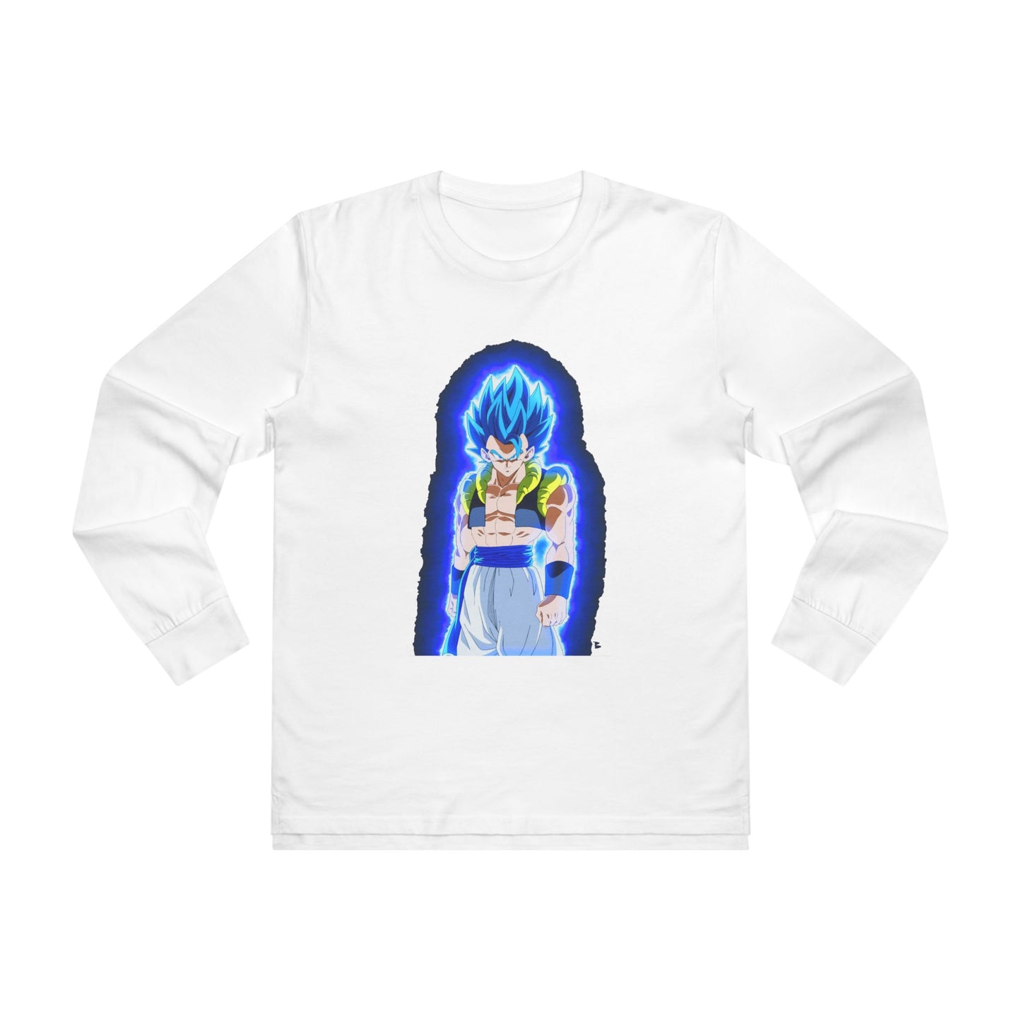 Superhero in Blue in max level (Men's Base Longsleeve Tee - All-Season Wear)