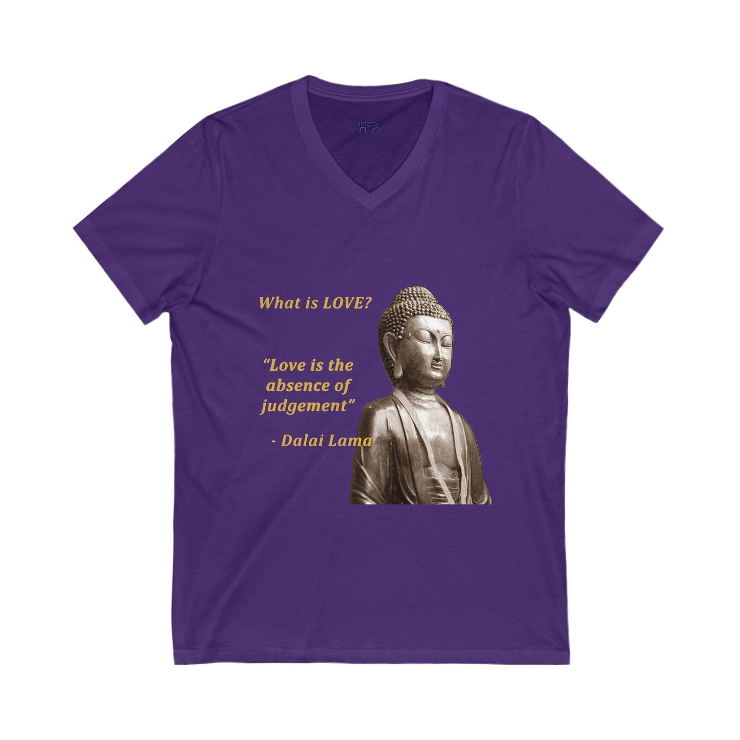 Love is the absence of jugement (Unisex Jersey Short Sleeve V-neck - Comfortable Everyday Wear)