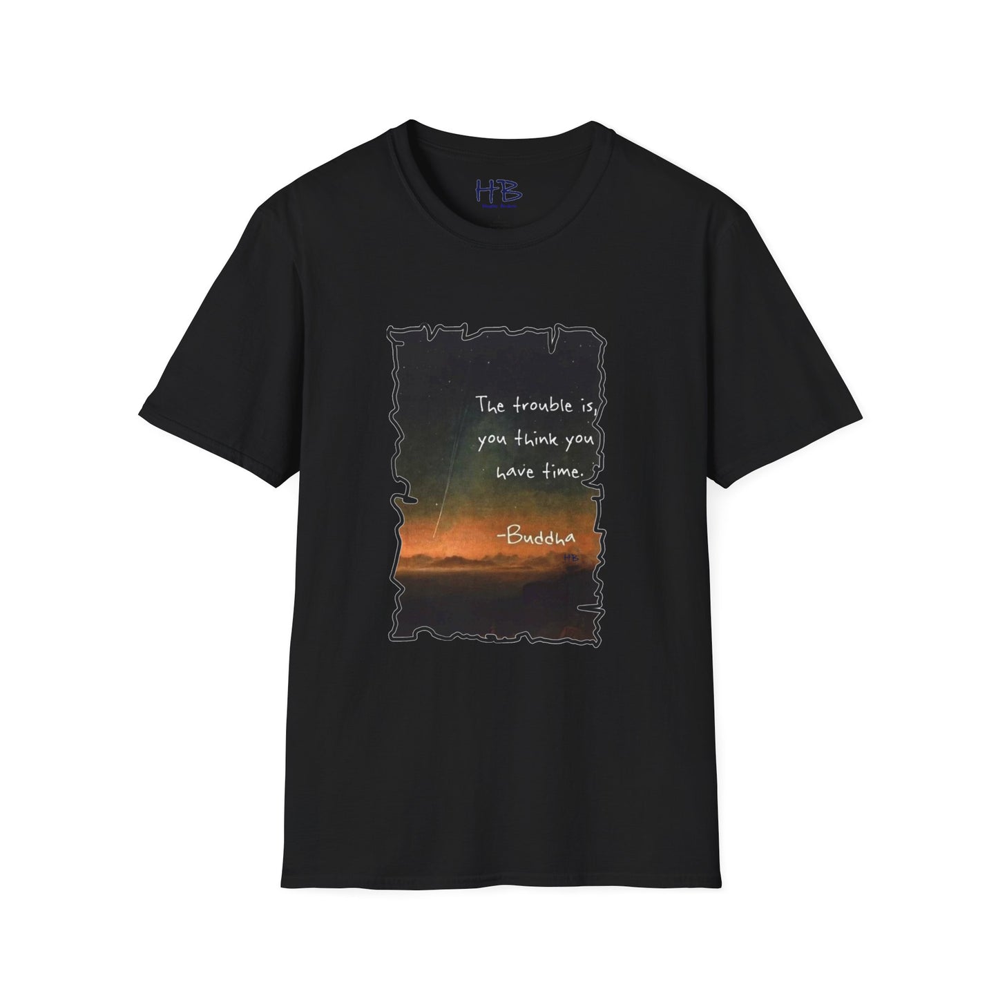 Embrace the Moment: The Time-Conscious Tee Shirt - Buddha