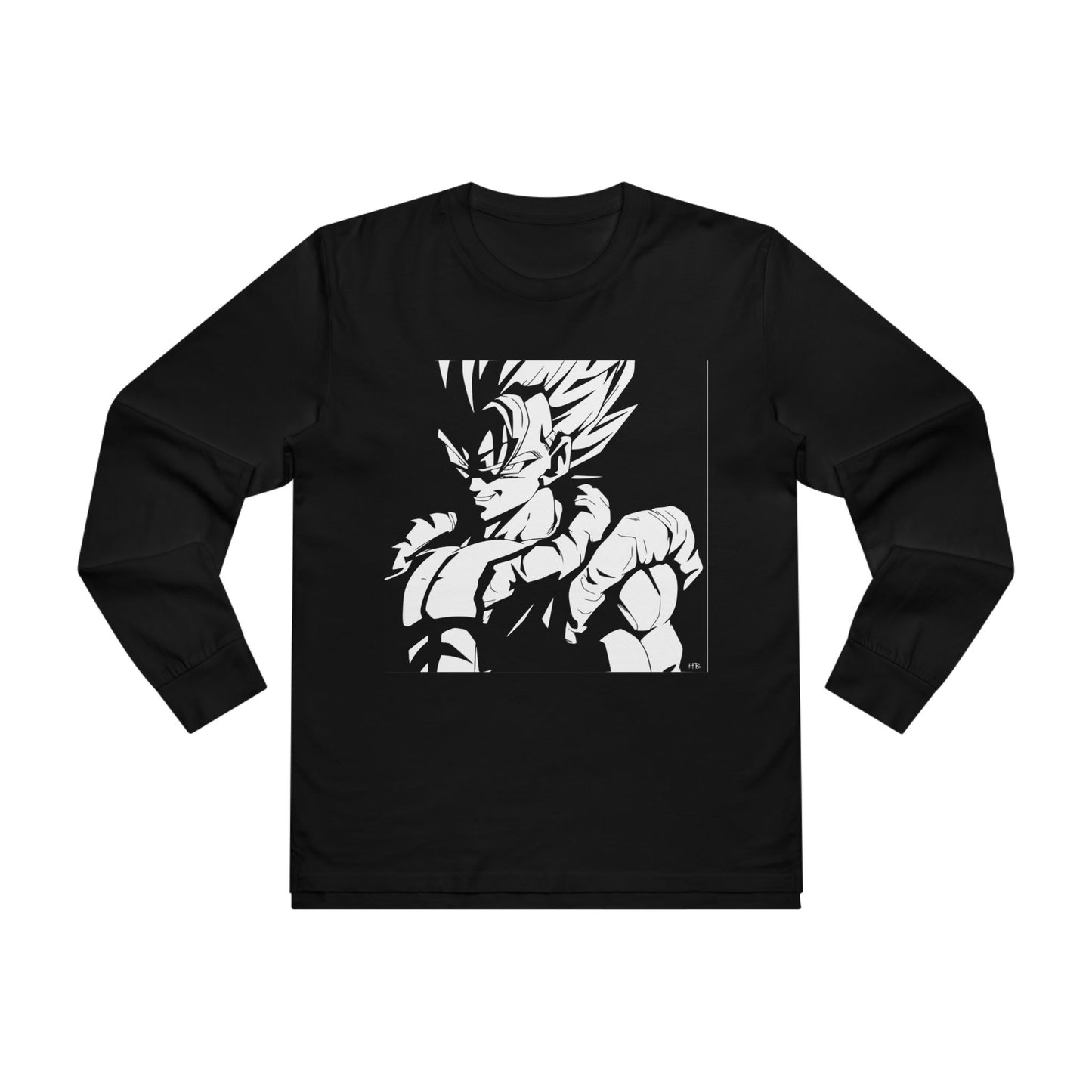 Get Yours Now -- Japanese Superhero anime in black and white (Men's Base Longsleeve Tee - All-Season Wear)