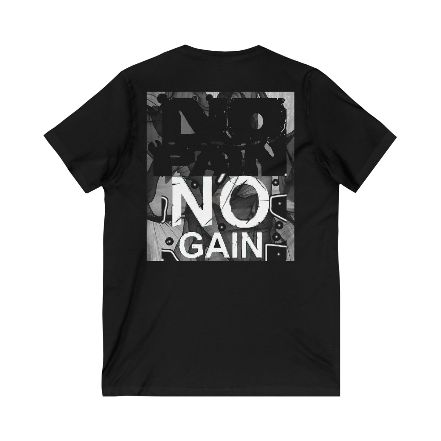 Triumph Trail Journey to Success with No Pain, No Gain (Unisex Jersey Short Sleeve V-neck - Comfortable Everyday Wear)