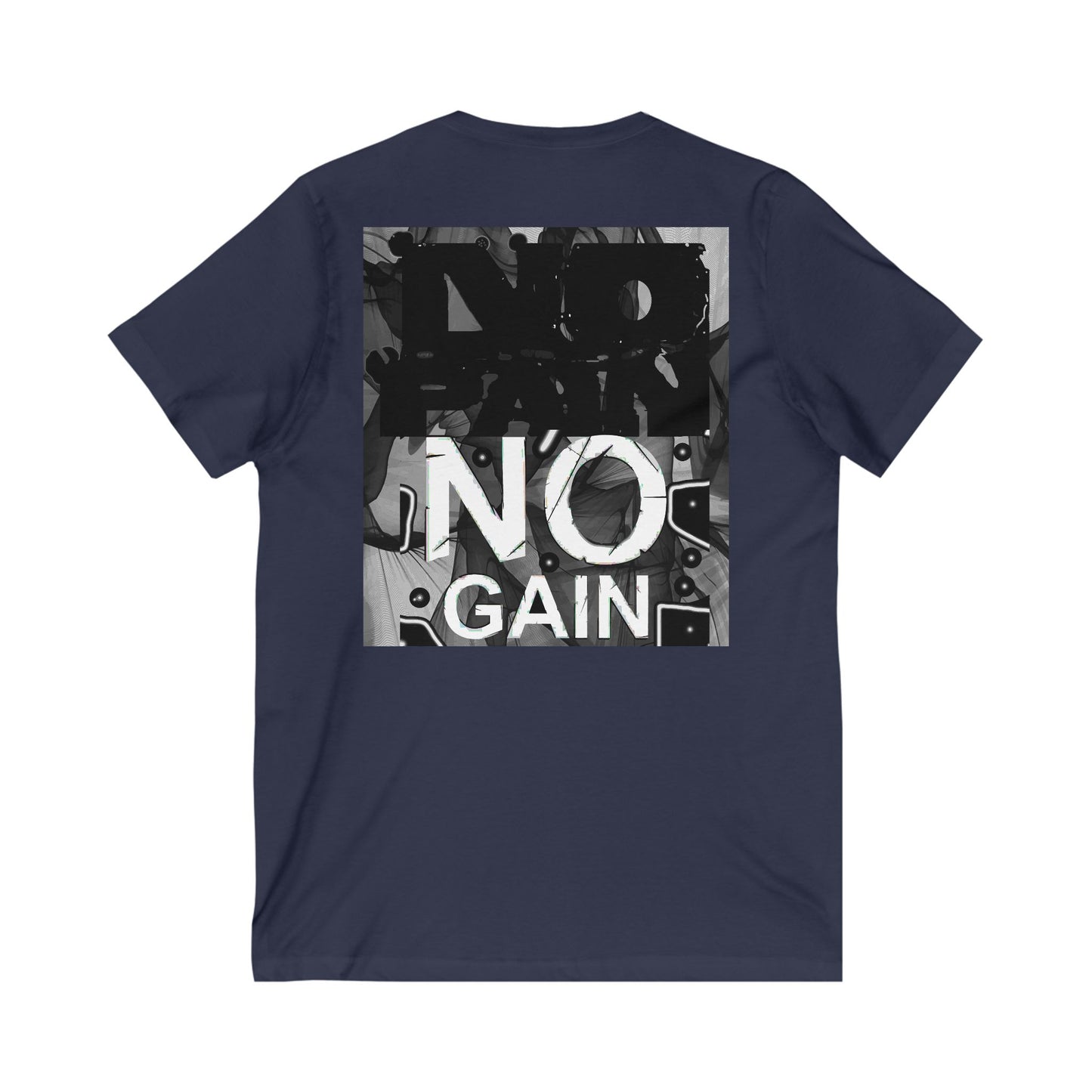 Triumph Trail Journey to Success with No Pain, No Gain (Unisex Jersey Short Sleeve V-neck - Comfortable Everyday Wear)