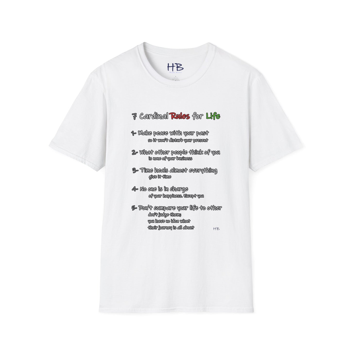 The 7 Walking Wisdom-Infused Life Rules Commemorative; Rule-By-Rule Life's Principles Woven into Fashion