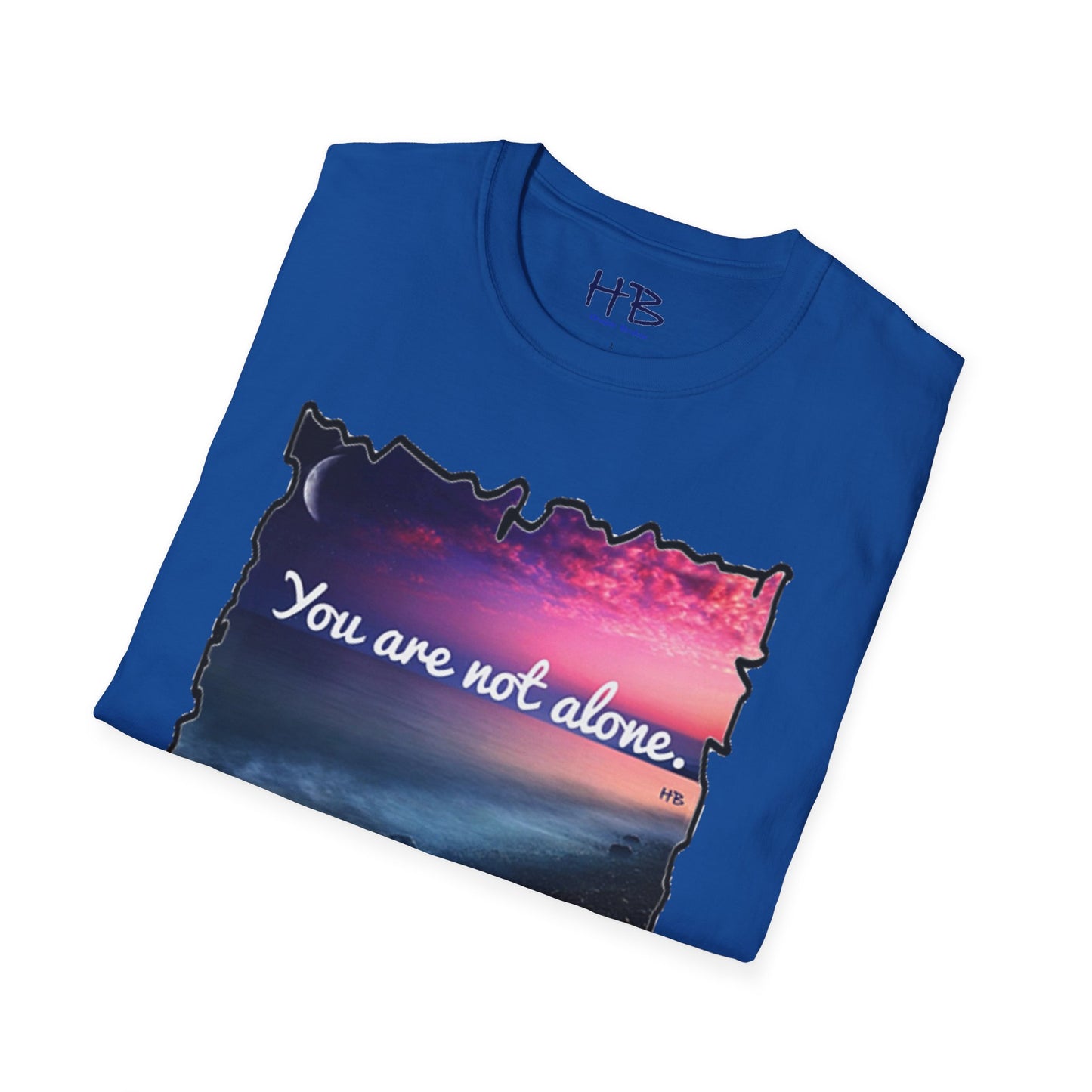 Radiating Hope: A Crescent Moon in the Blushing Sky: You are not alone