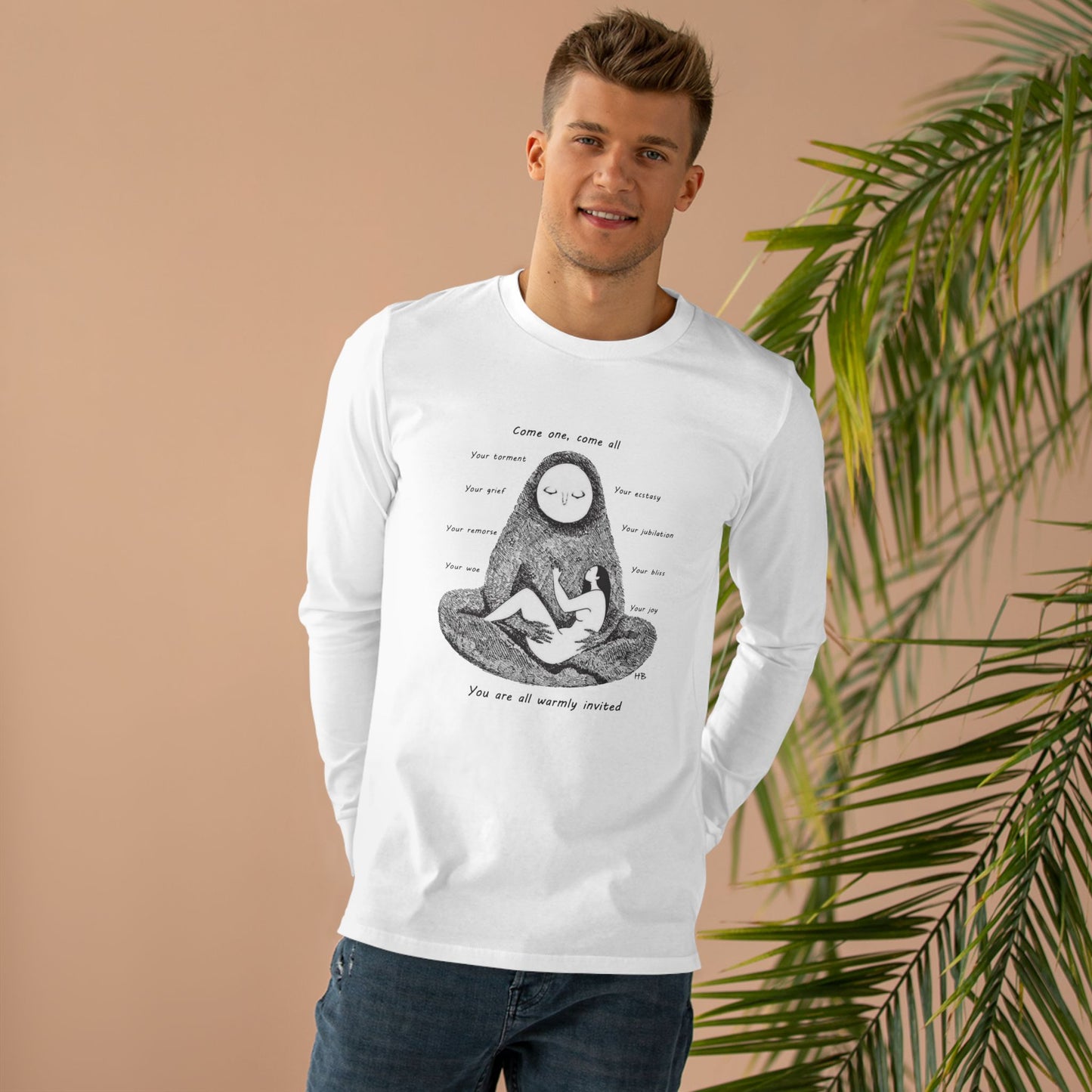 Get Yours Now -- Come one, come all  (Men's Base Longsleeve Tee - All-Season Wear)