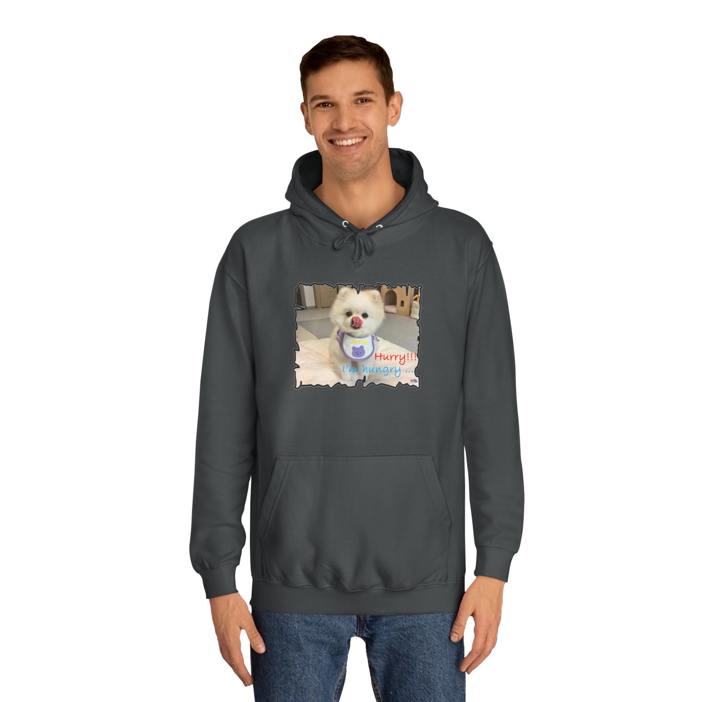 Bichon Maltese "Hurry, I'm hungry!!!" (Hoodie - Cozy and Durable)