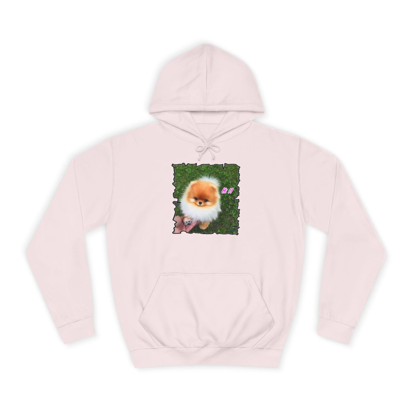 "Hi !!" Tiny adorable Bichon Maltese (Hoodie - Cozy and Durable)