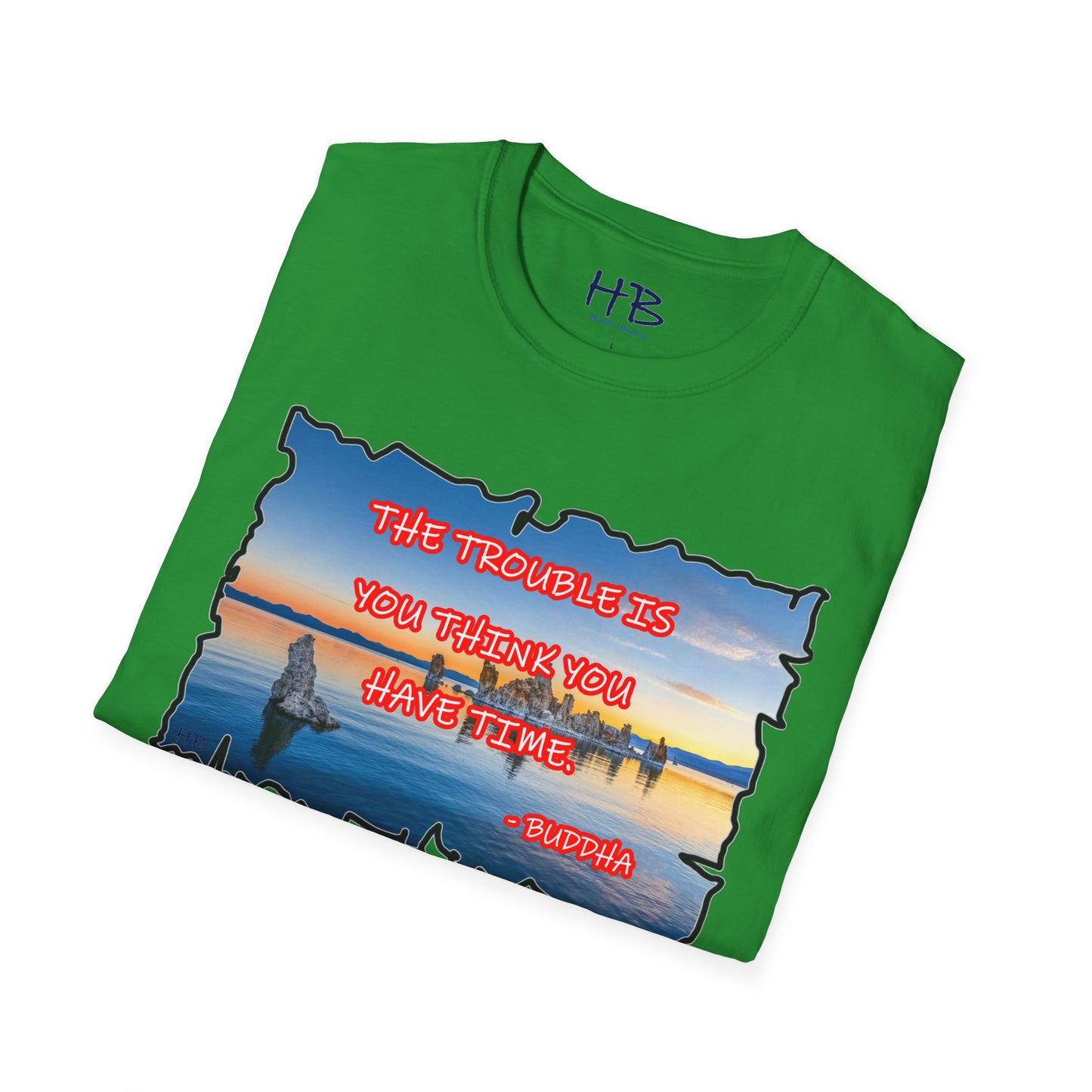 Buddha's Timeless Horizon Harmony; Philosophical Mirage Ethereal Lake Sunset Discourse 3