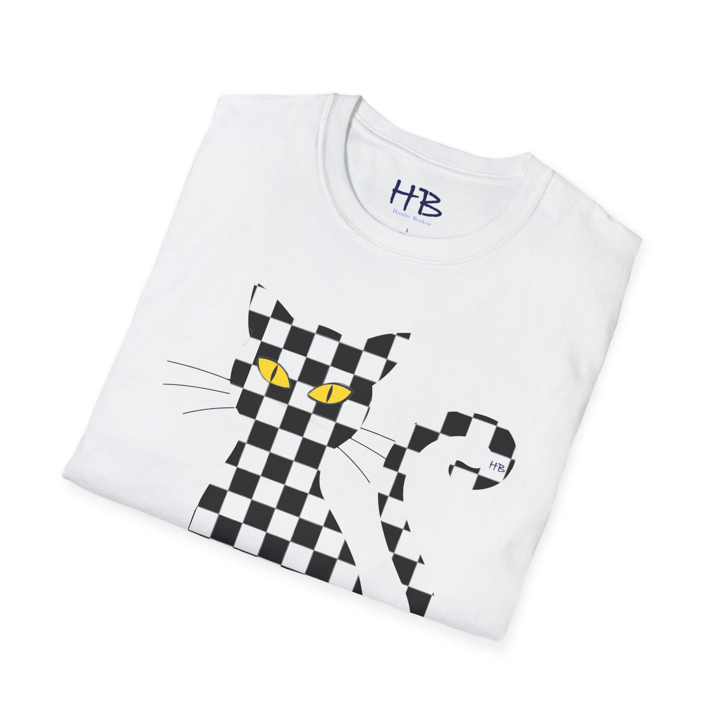 Unconventional Elegance: The Checkered Cat