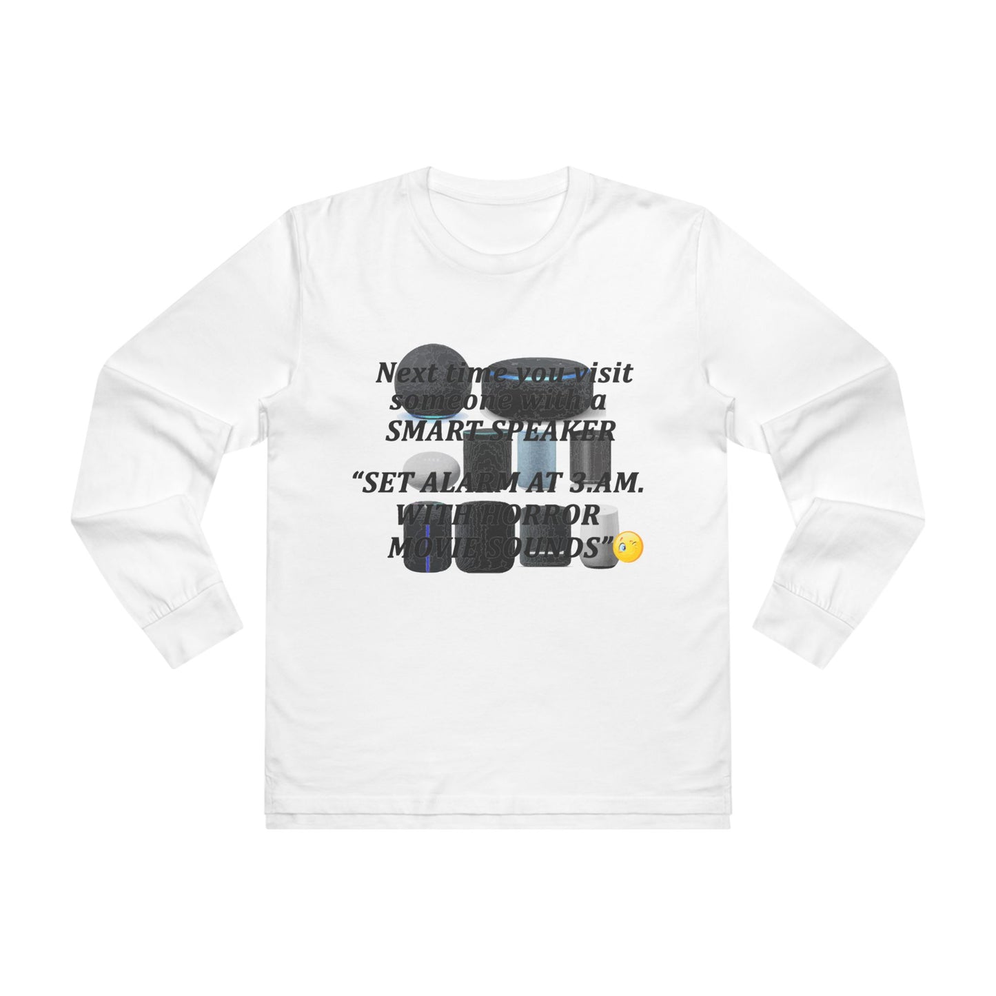 3 AM Horror movie sound  (Men's Base Longsleeve Tee - All-Season Wear)