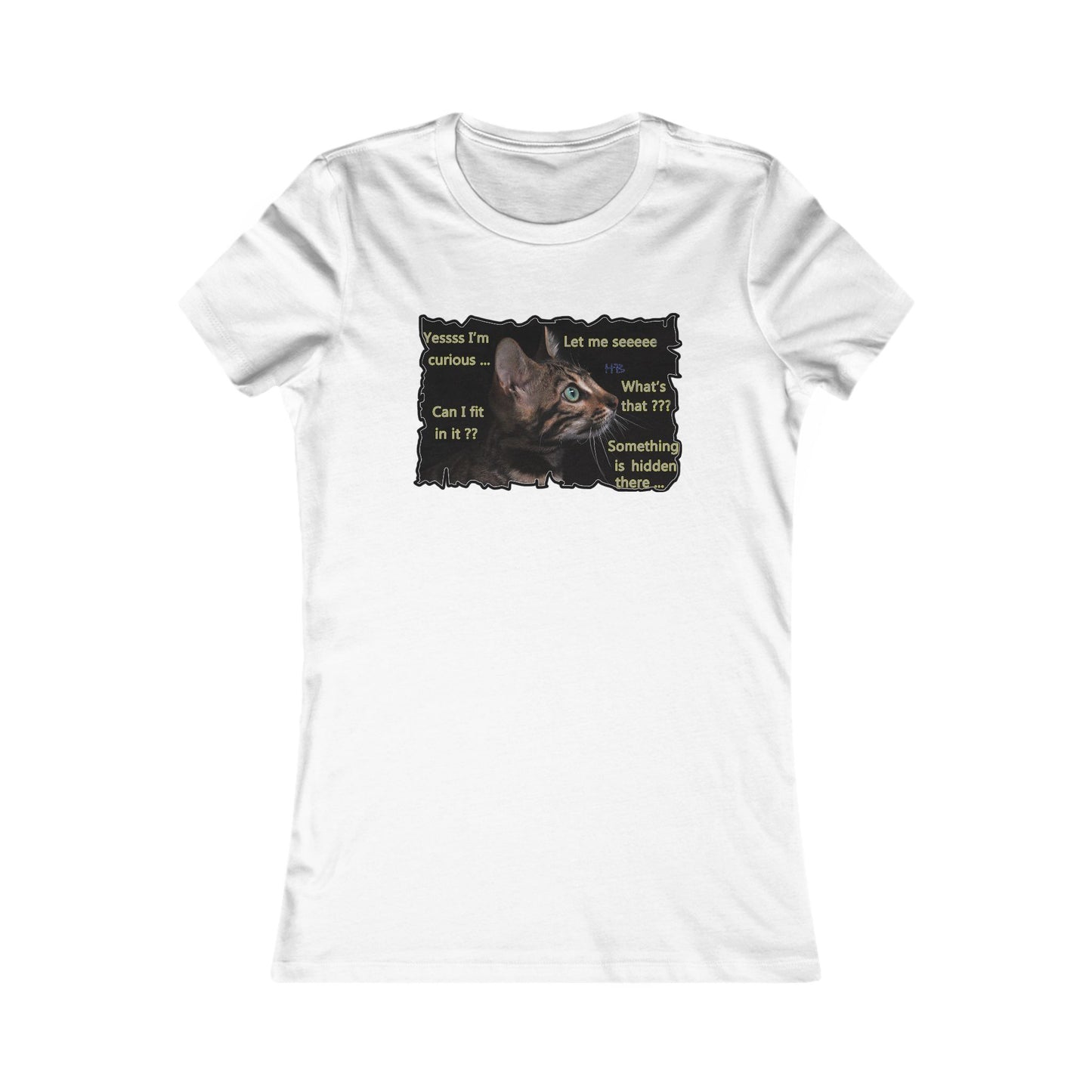 Kitten curiosity and care free (Women - Premium Cotton Tee)