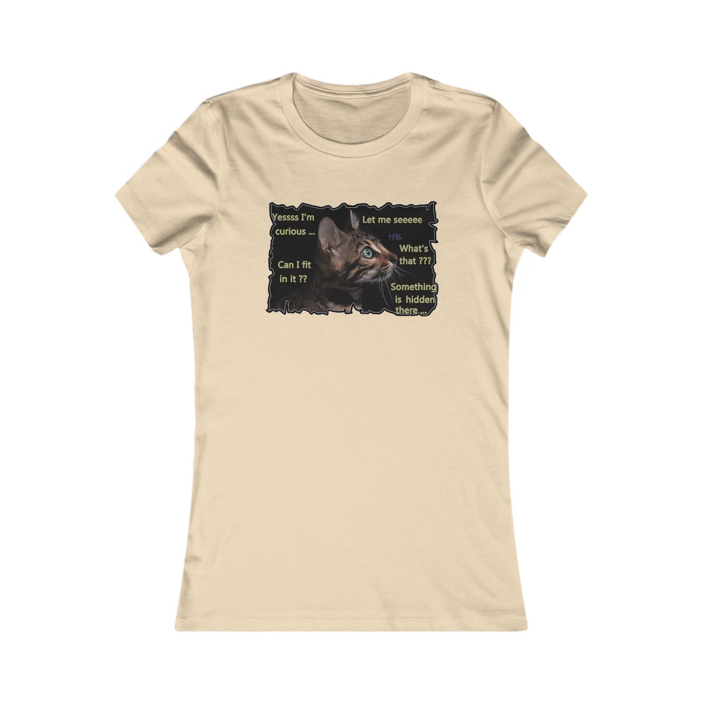 Kitten curiosity and care free (Women - Premium Cotton Tee)