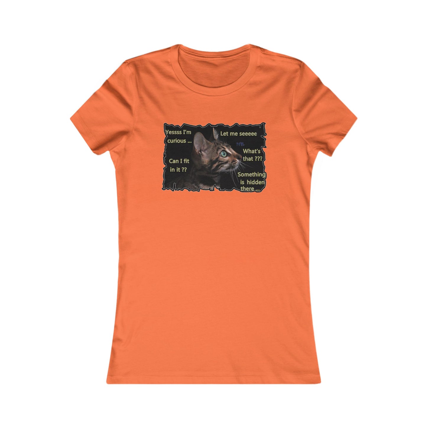 Kitten curiosity and care free (Women - Premium Cotton Tee)