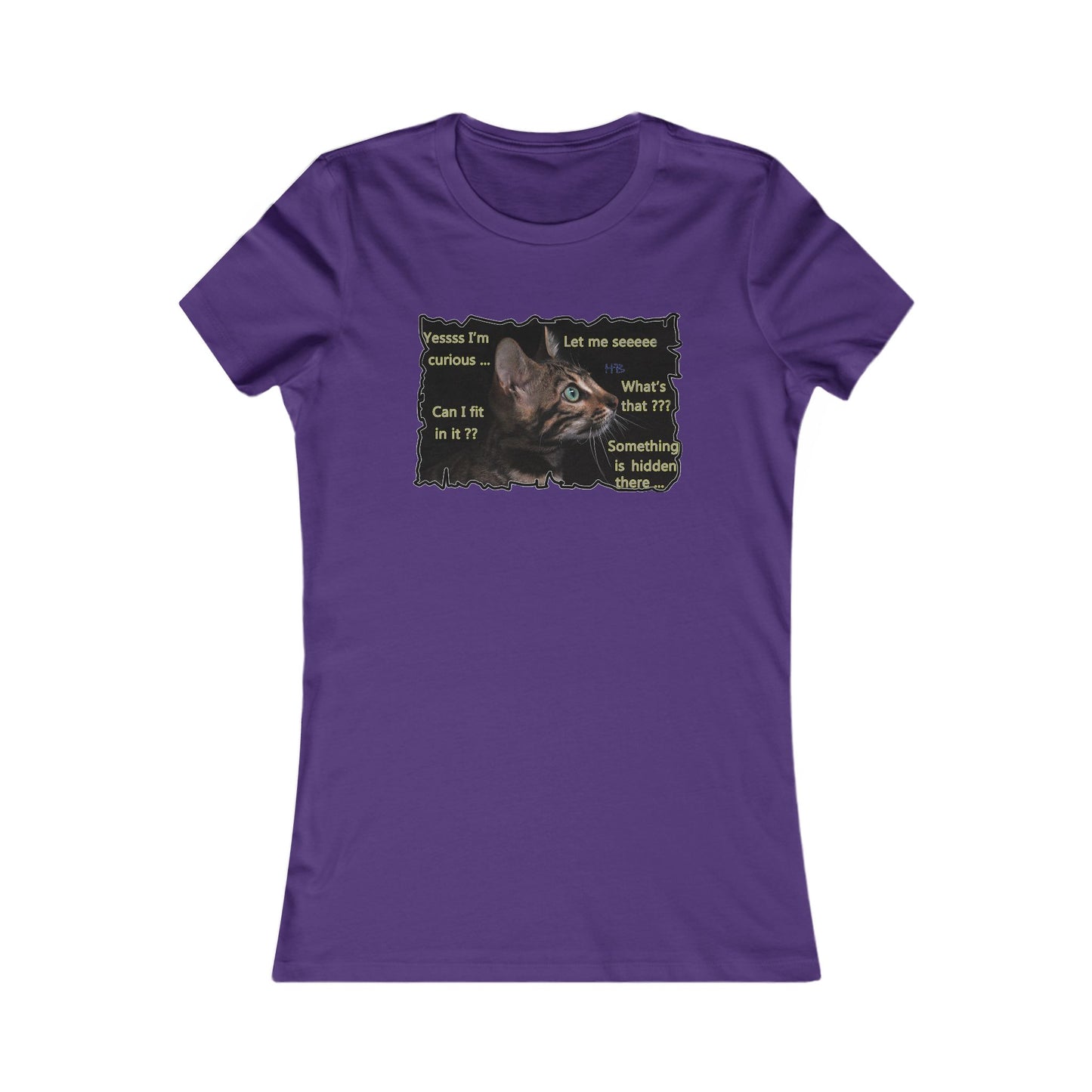 Kitten curiosity and care free (Women - Premium Cotton Tee)