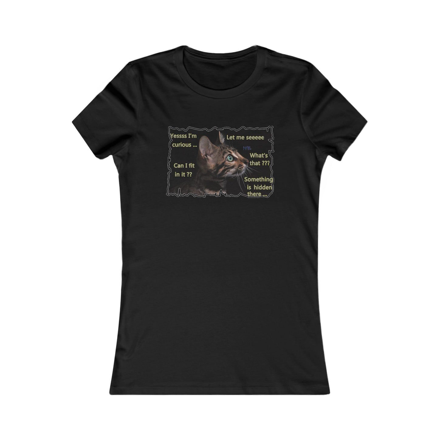 Kitten curiosity and care free (Women - Premium Cotton Tee)