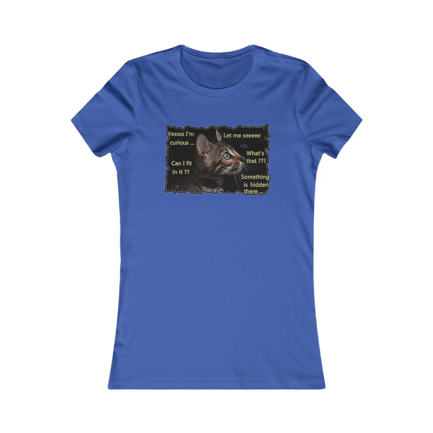 Kitten curiosity and care free (Women - Premium Cotton Tee)